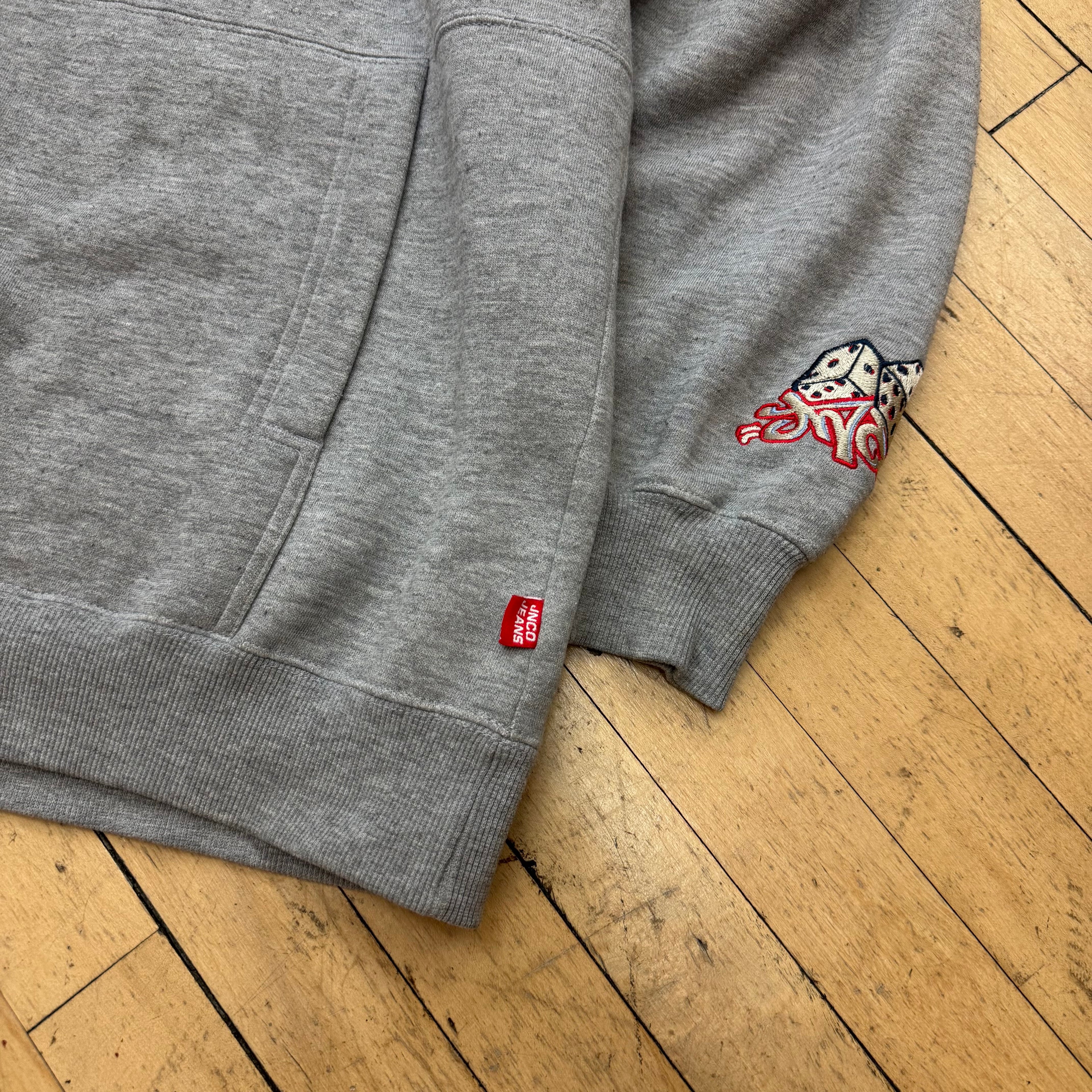 Vintage Jnco Jeans 7 Dice Hoodie Sz L