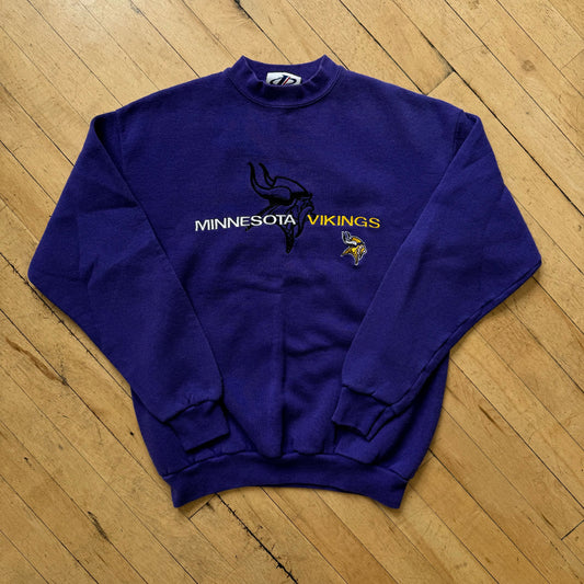 Vintage Minnesota Vikings Embroidered Crewneck Sz M