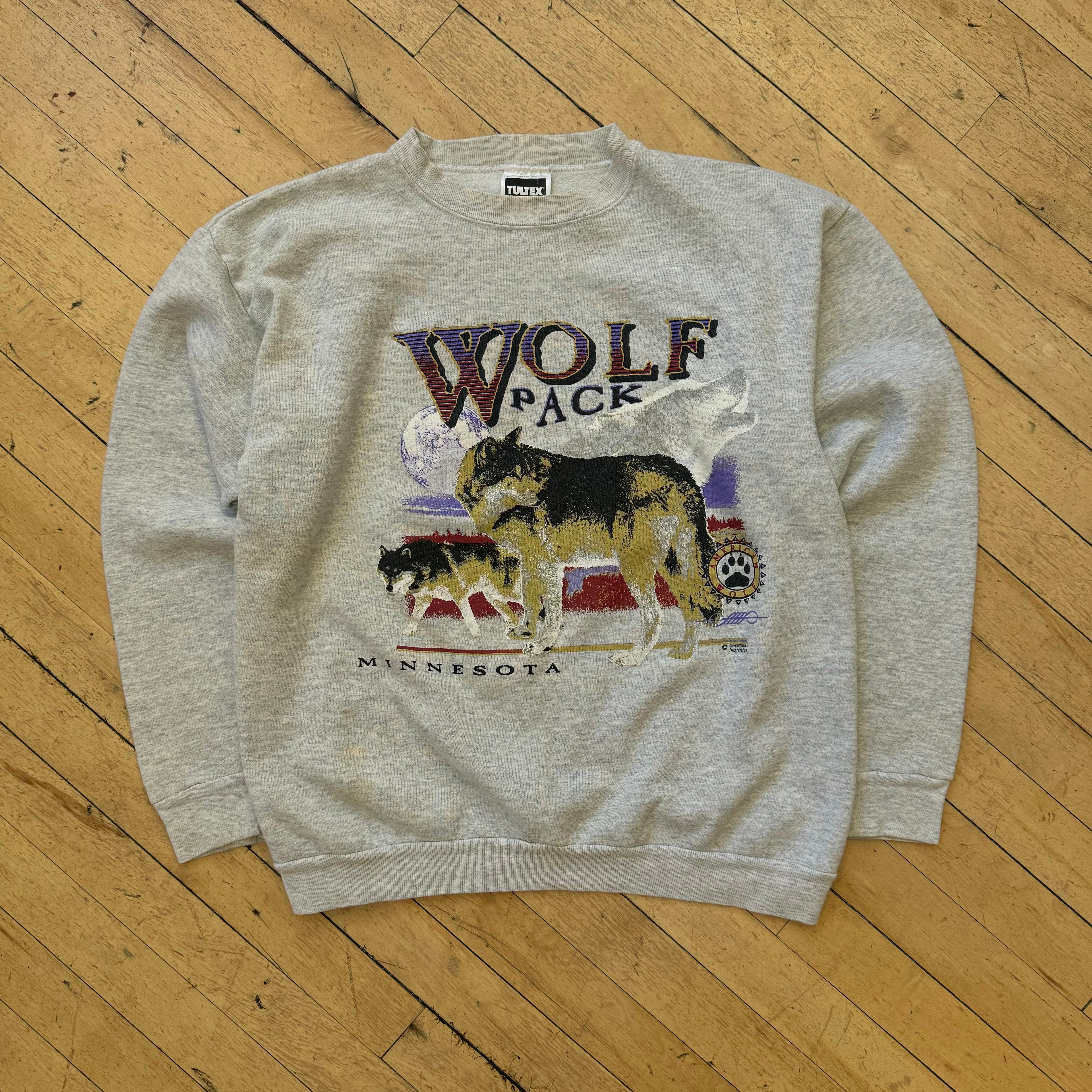 Vintage Wolf Pack Minnesota Crewneck Sz M
