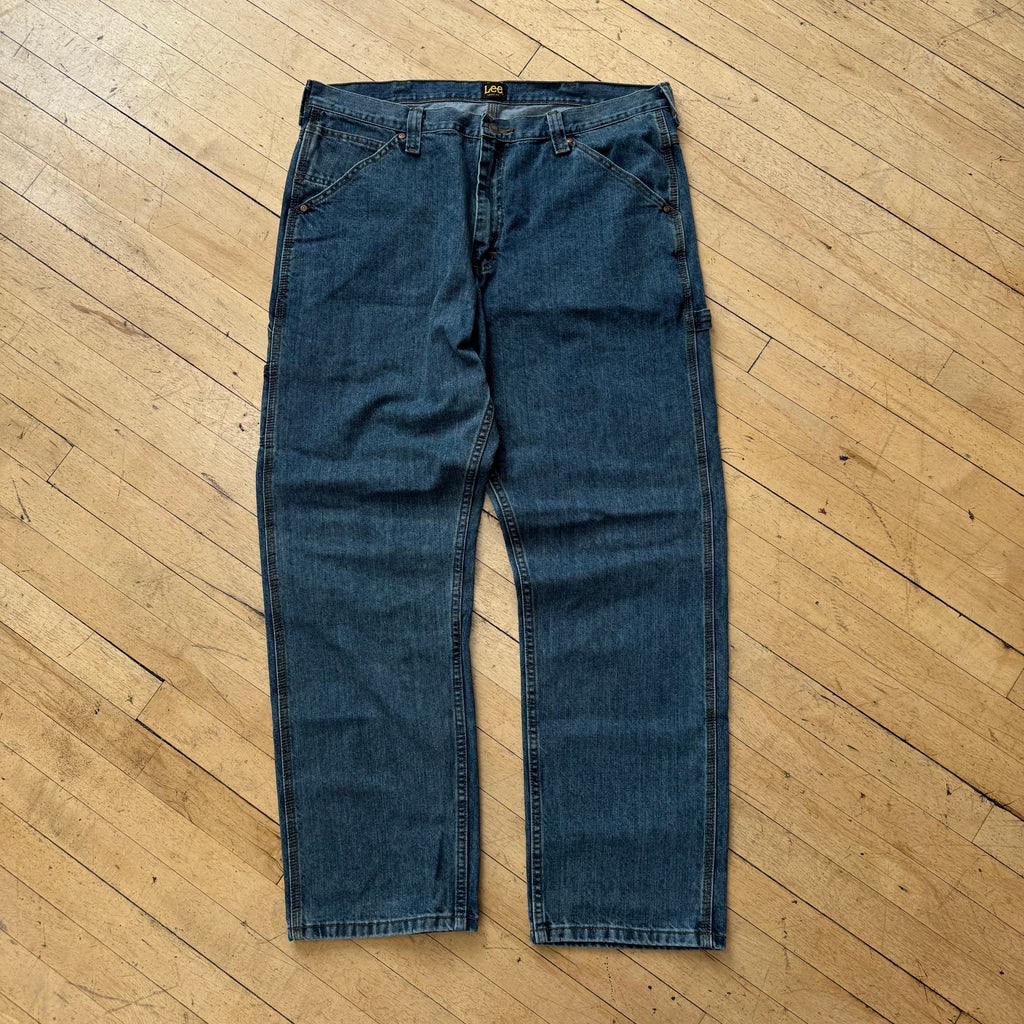 Vintage Lee Dark Wash Denim Jeans Sz 38x32
