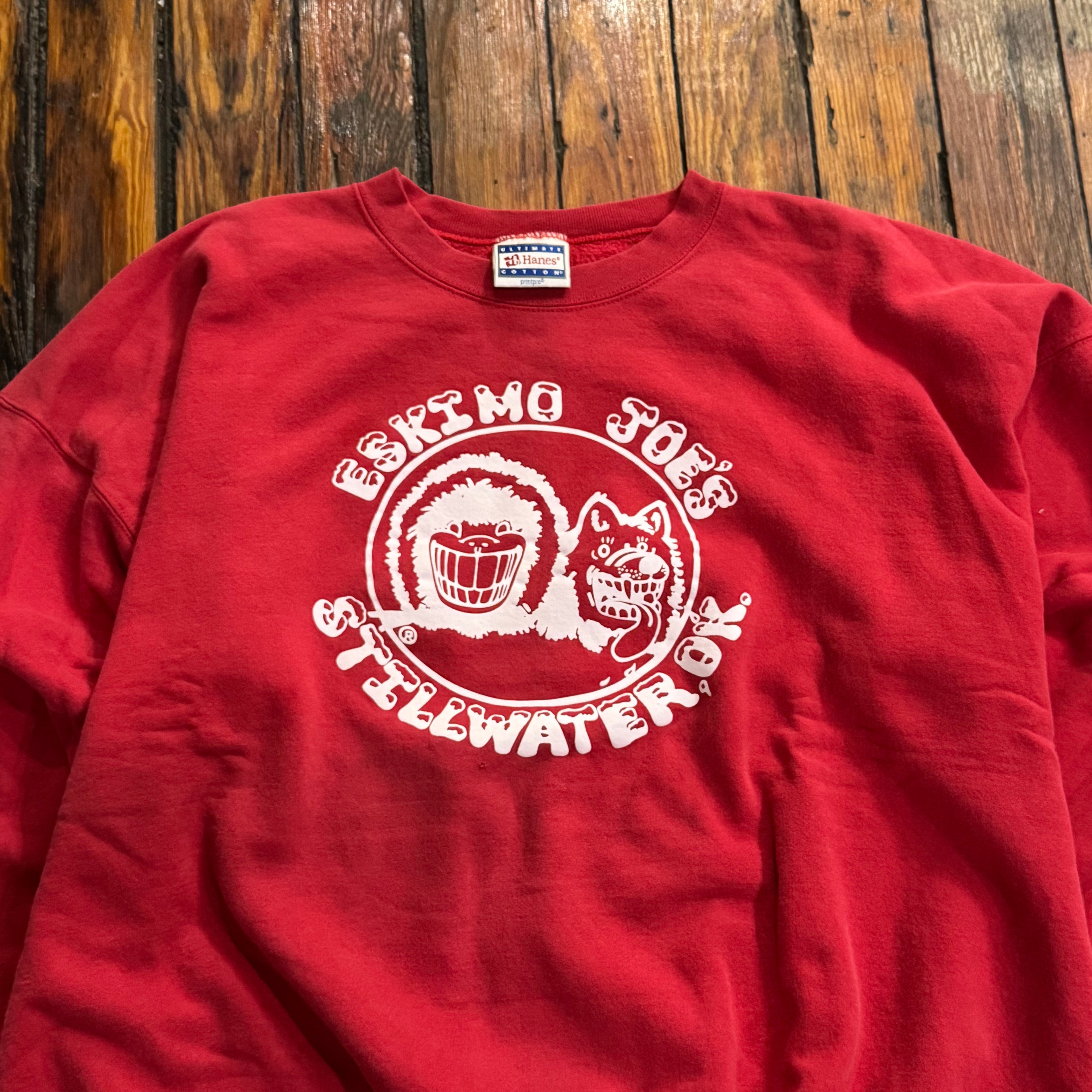Vintage Eskimo Joes Stillwater OK CrewNeck Sz XL