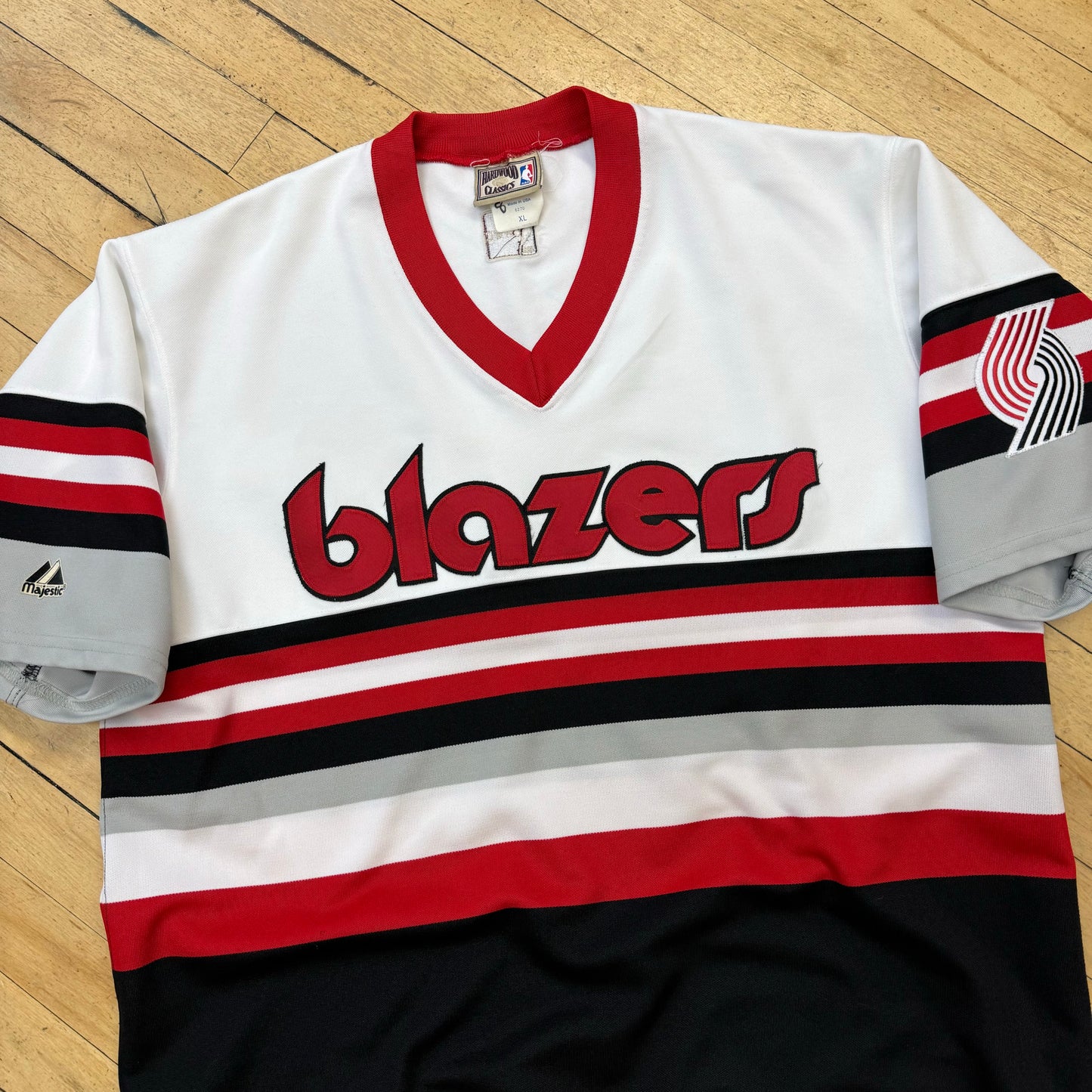 Vintage Blazers Hardwood Classic Jersey T-shirt Sz XL