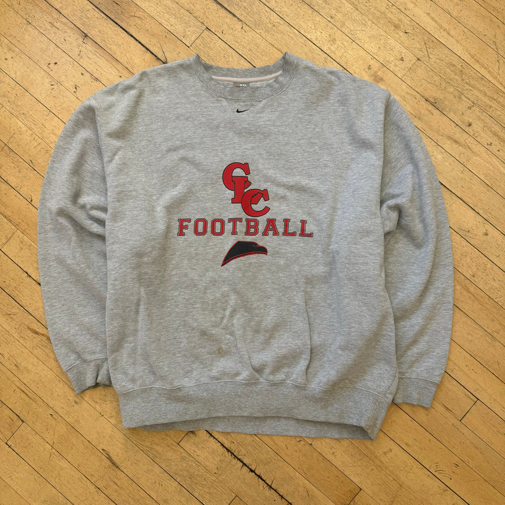 Vintage Nike CLC Football Center Swoosh Crewneck Sz XXL