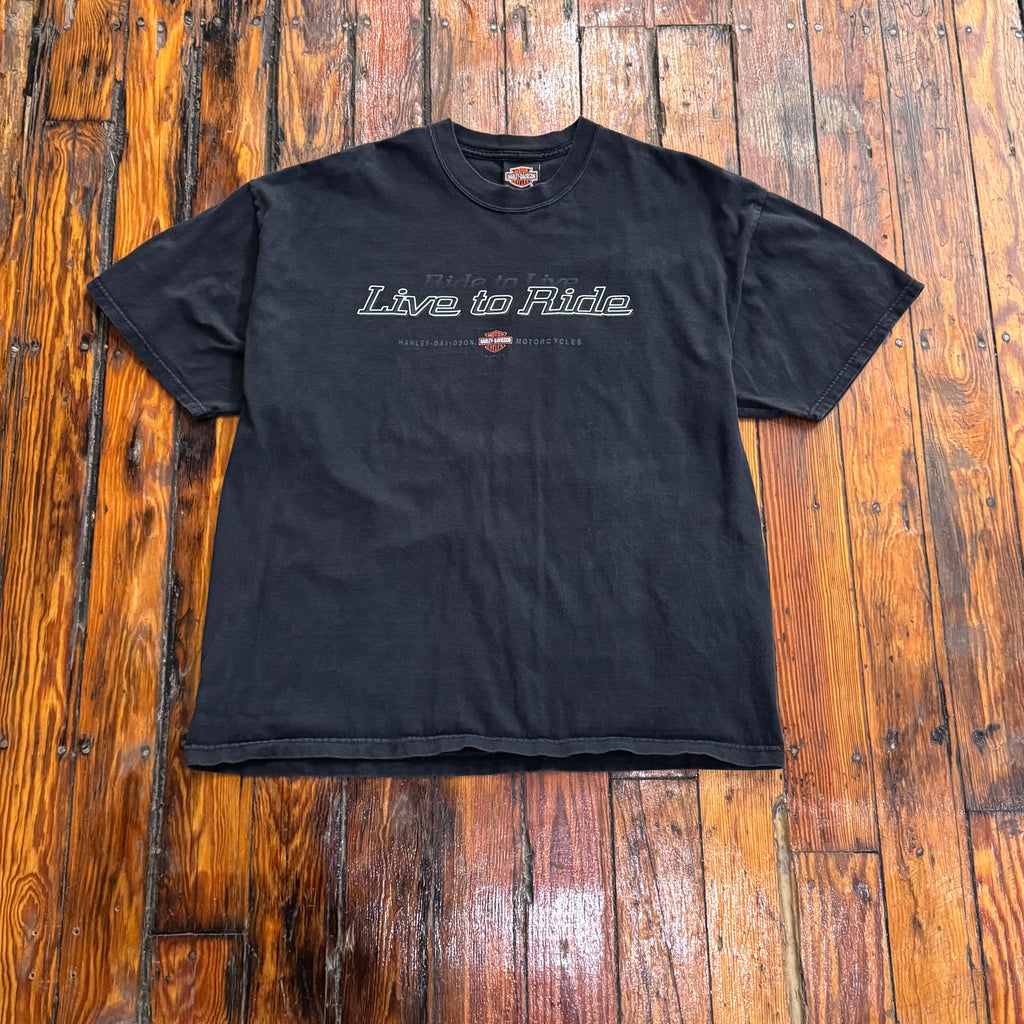 Vintage Live to ride Harley Davidson T-shirt Sz L