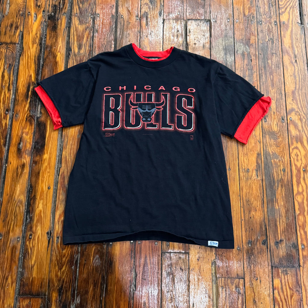 Vintage Salem Double Sleeve Chicago Bulls T-shirt Sz L