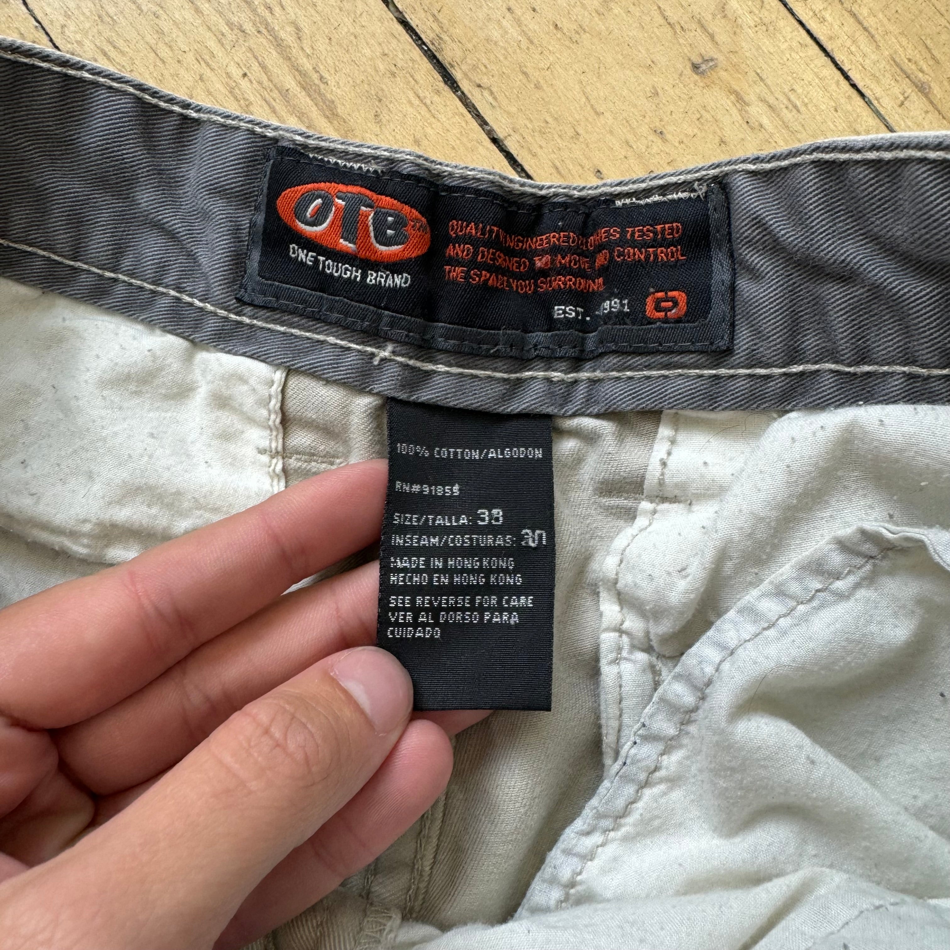 Vintage OTB Baggy Cargo Khaki Pants Sz 33