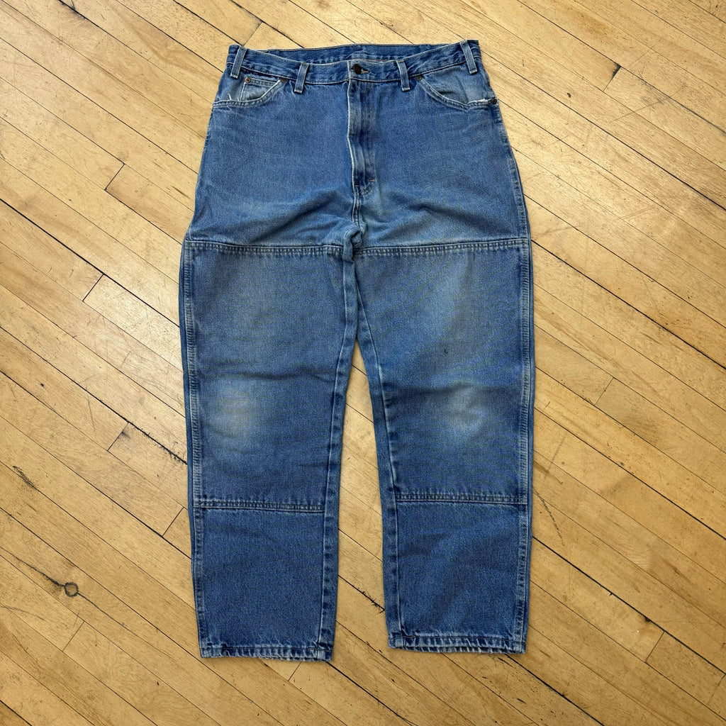 Vintage Dickies Dounle Knee Denim Jeans Sz 38x30