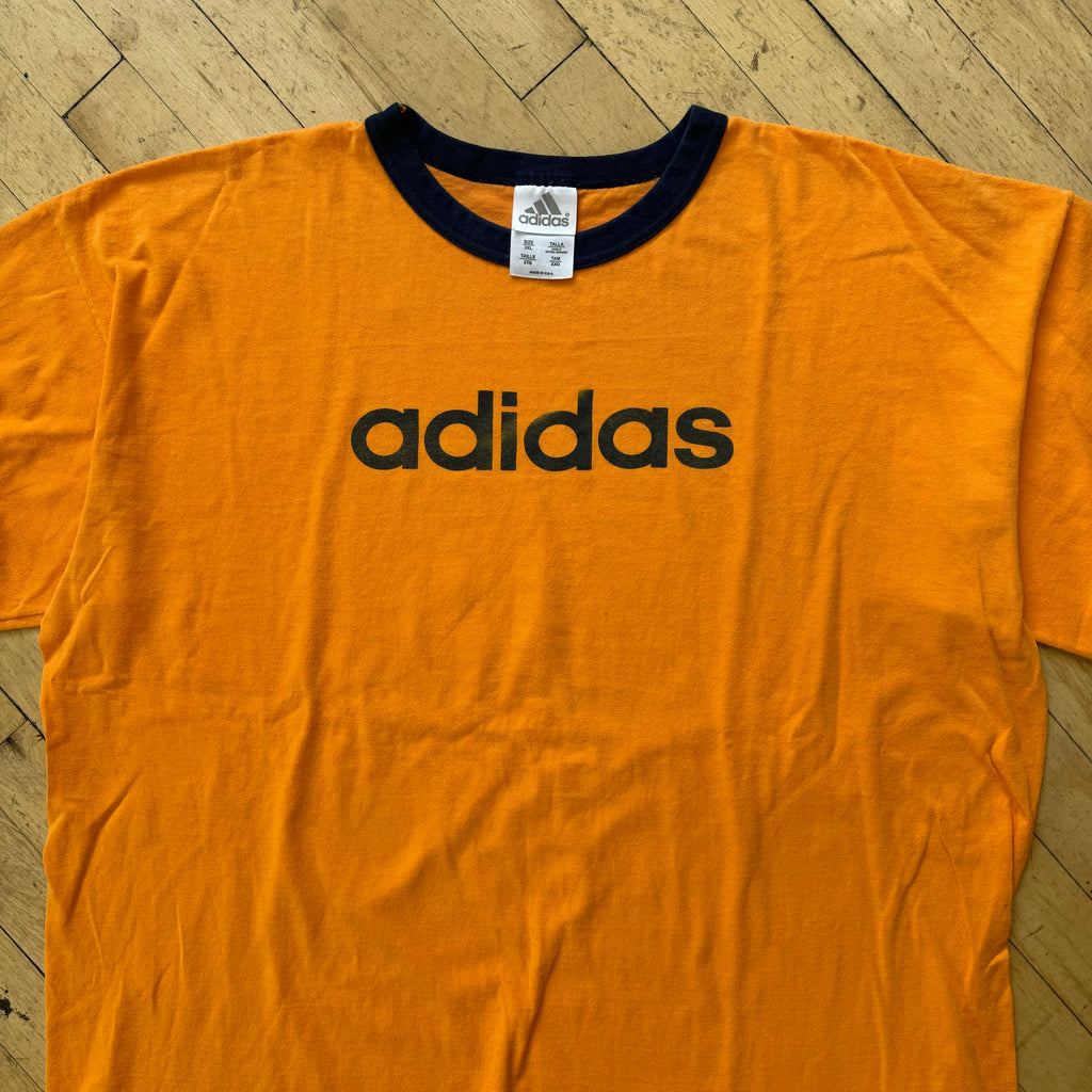 Vintage Adidas Ringer T-shirt Sz XXL