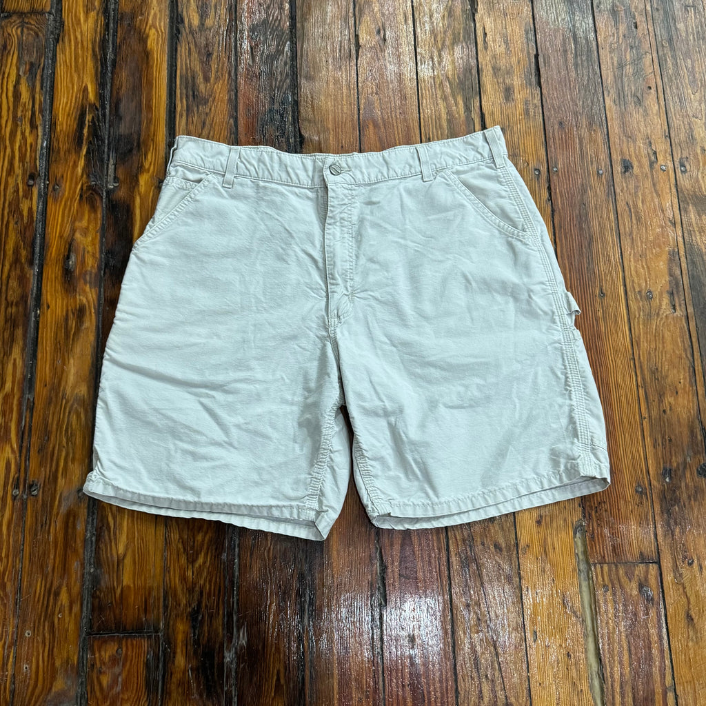 Vintage White Carhartt Khaki Shorts Sz 38