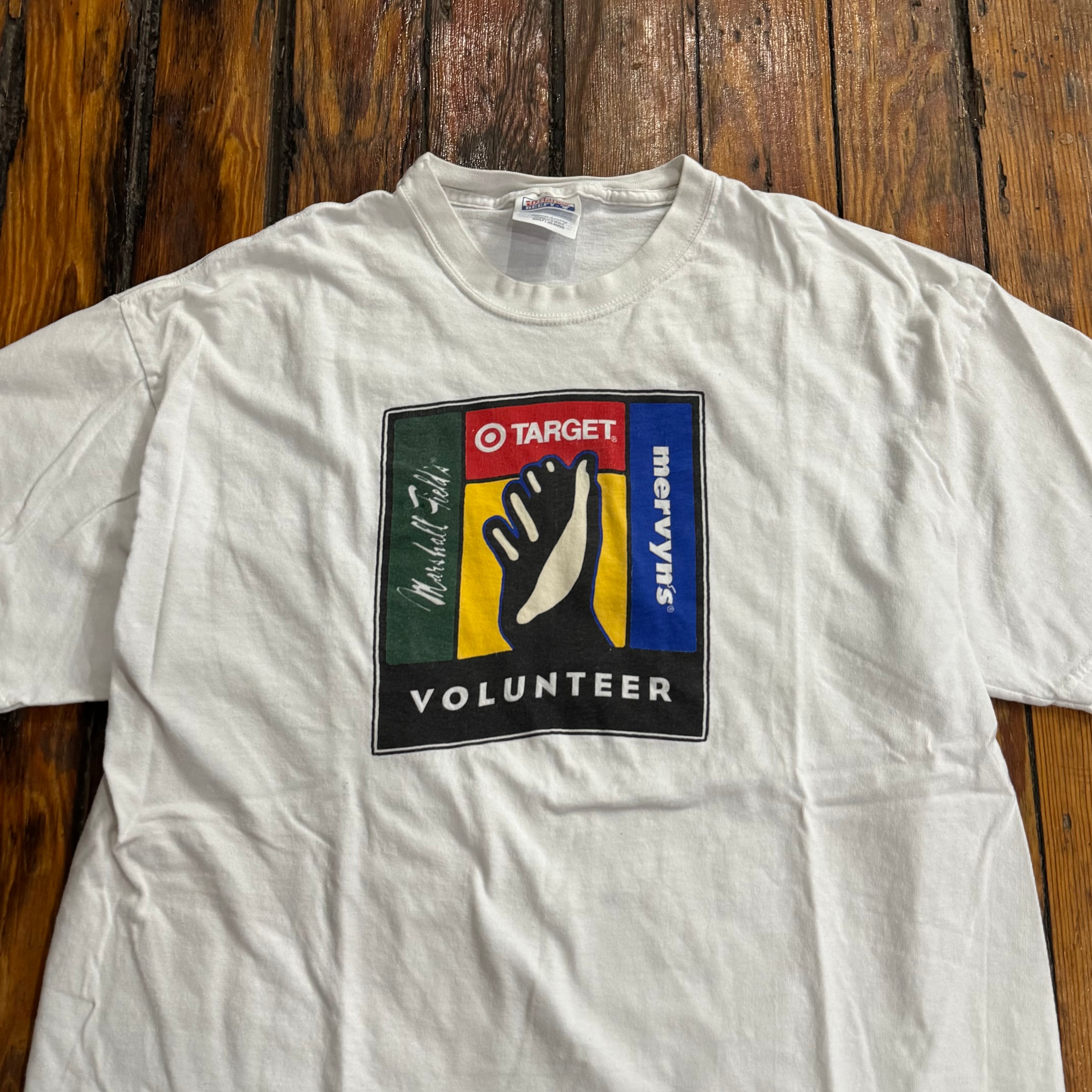 Vintage Target Volunteer T-shirt Sz L