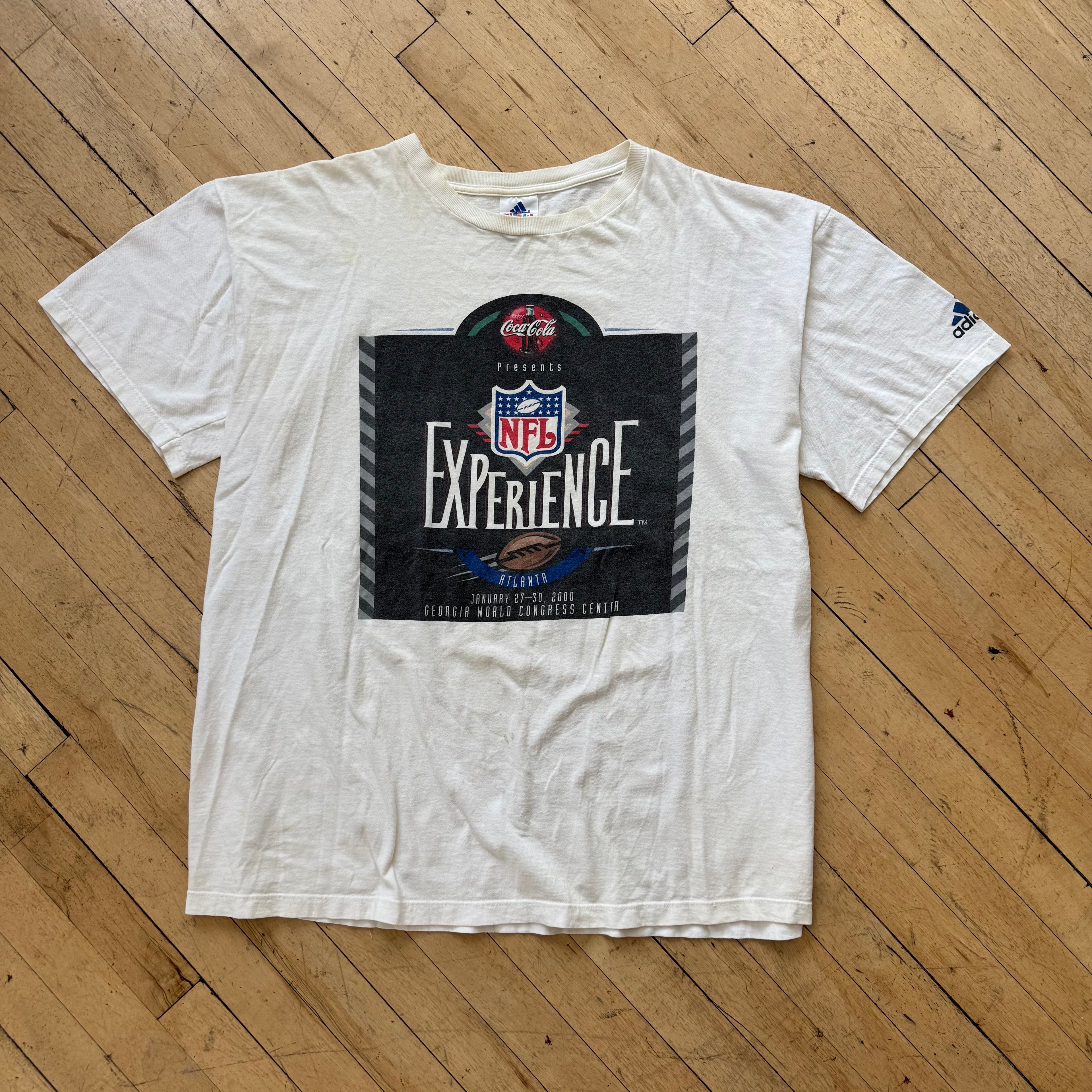 Vintage Adidas NFL Experience CocaCola T-shirt Sz XL