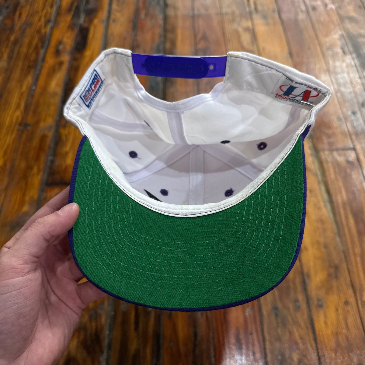 Vintage Minnesota Vikings Logo Athletic Pro Line Shark Tooth Snapback Hat (NEW)
