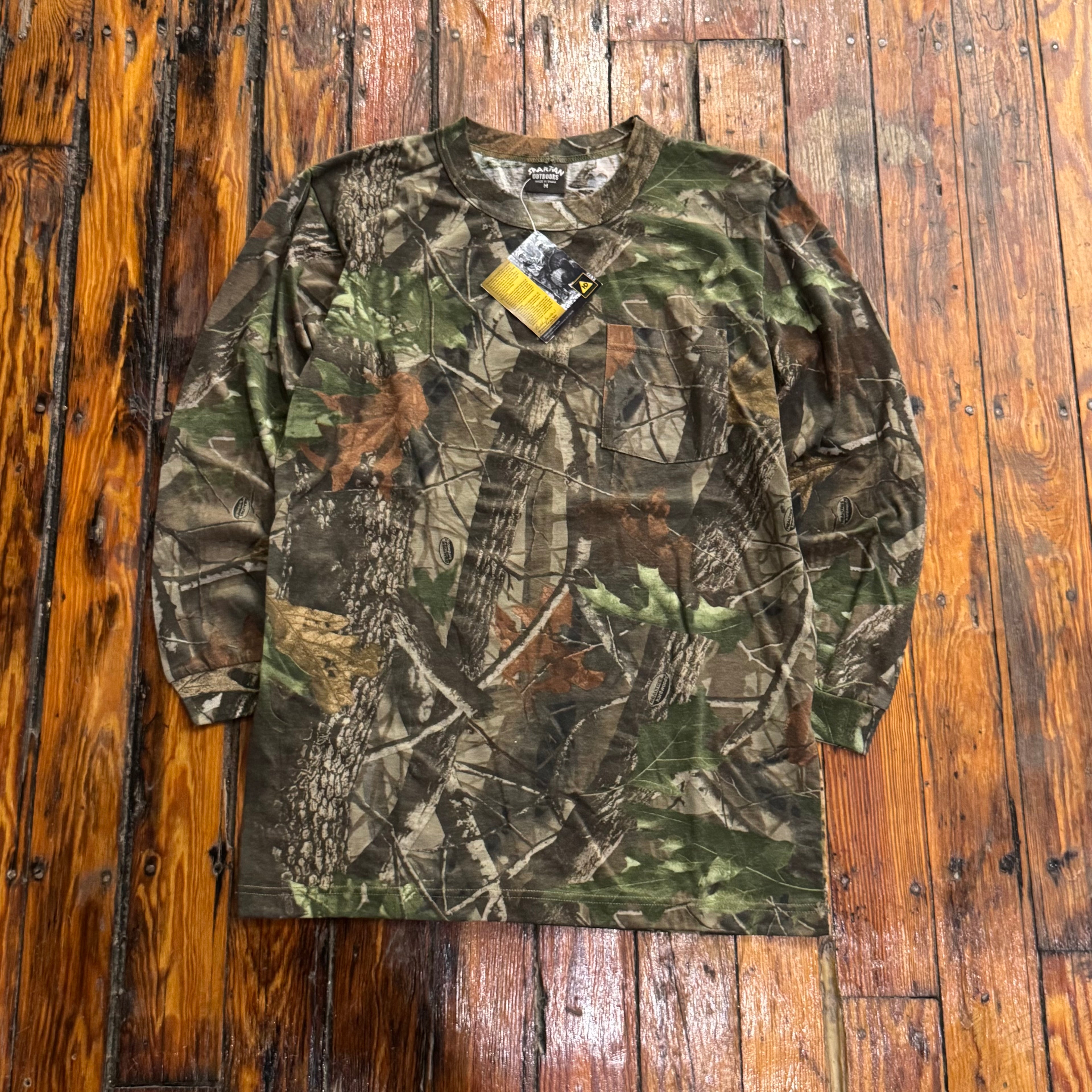 Vintage Camo Long Sleeve T-shirt Sz M