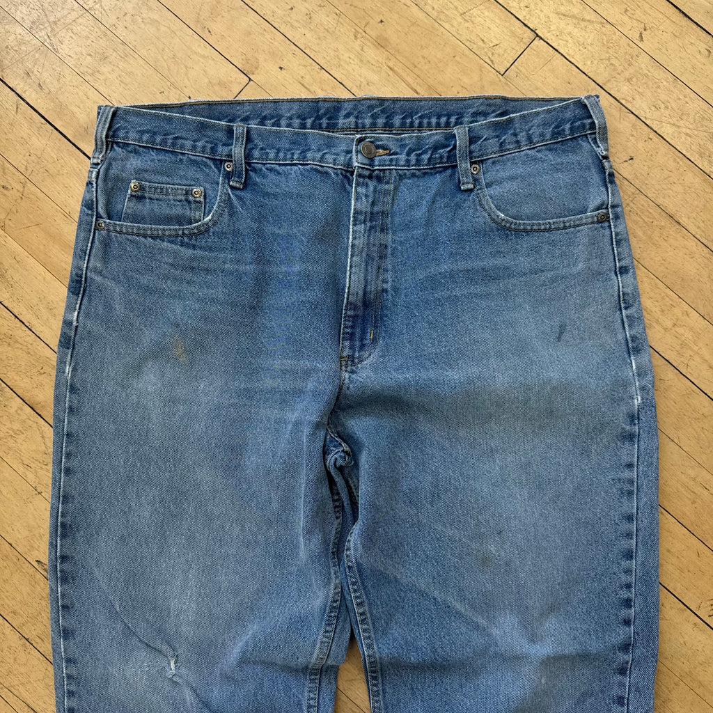 Vintage Faded Denim Jeans Sz 38x30