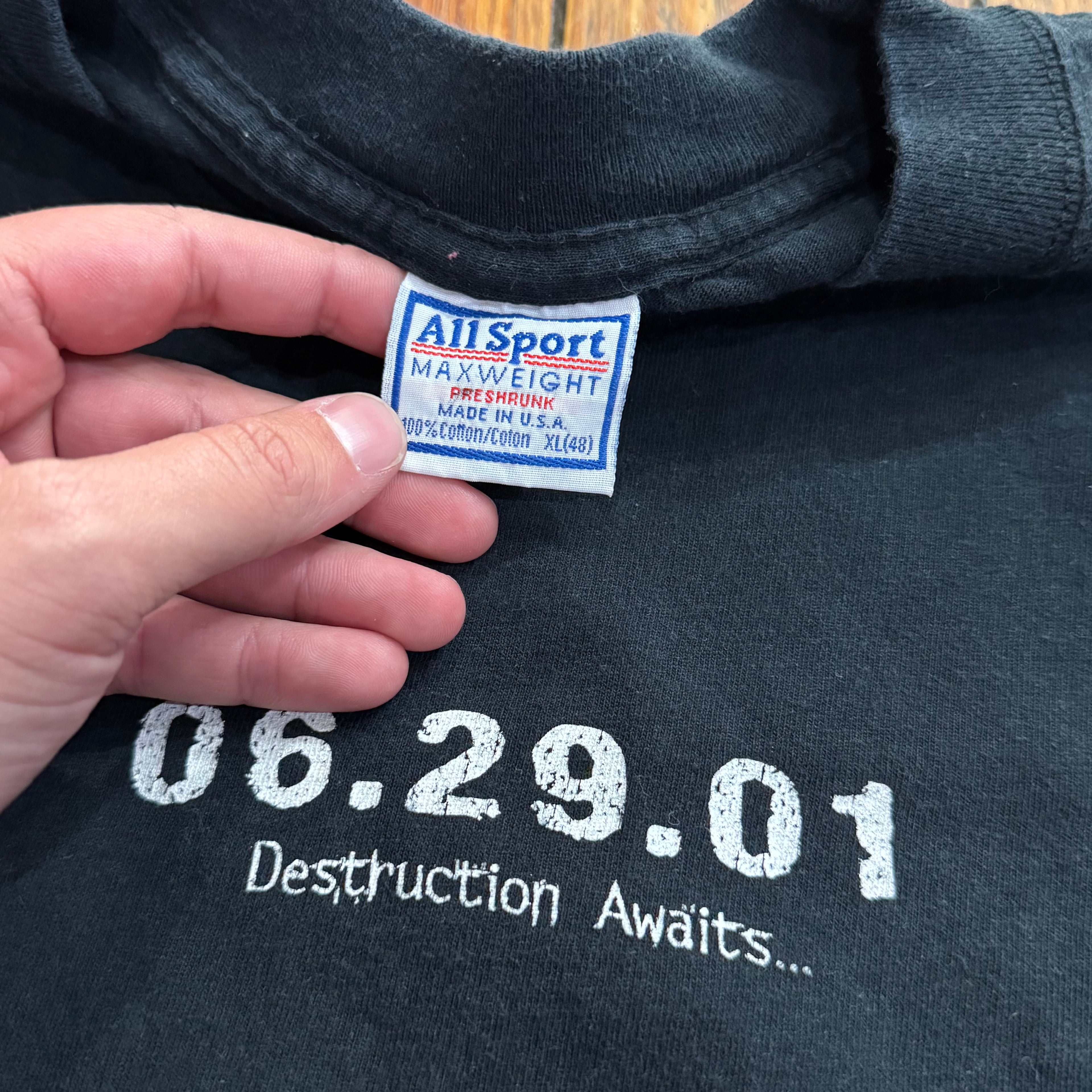 Vintage Diablo Destruction Awaits Promo T-shirt Sz XL