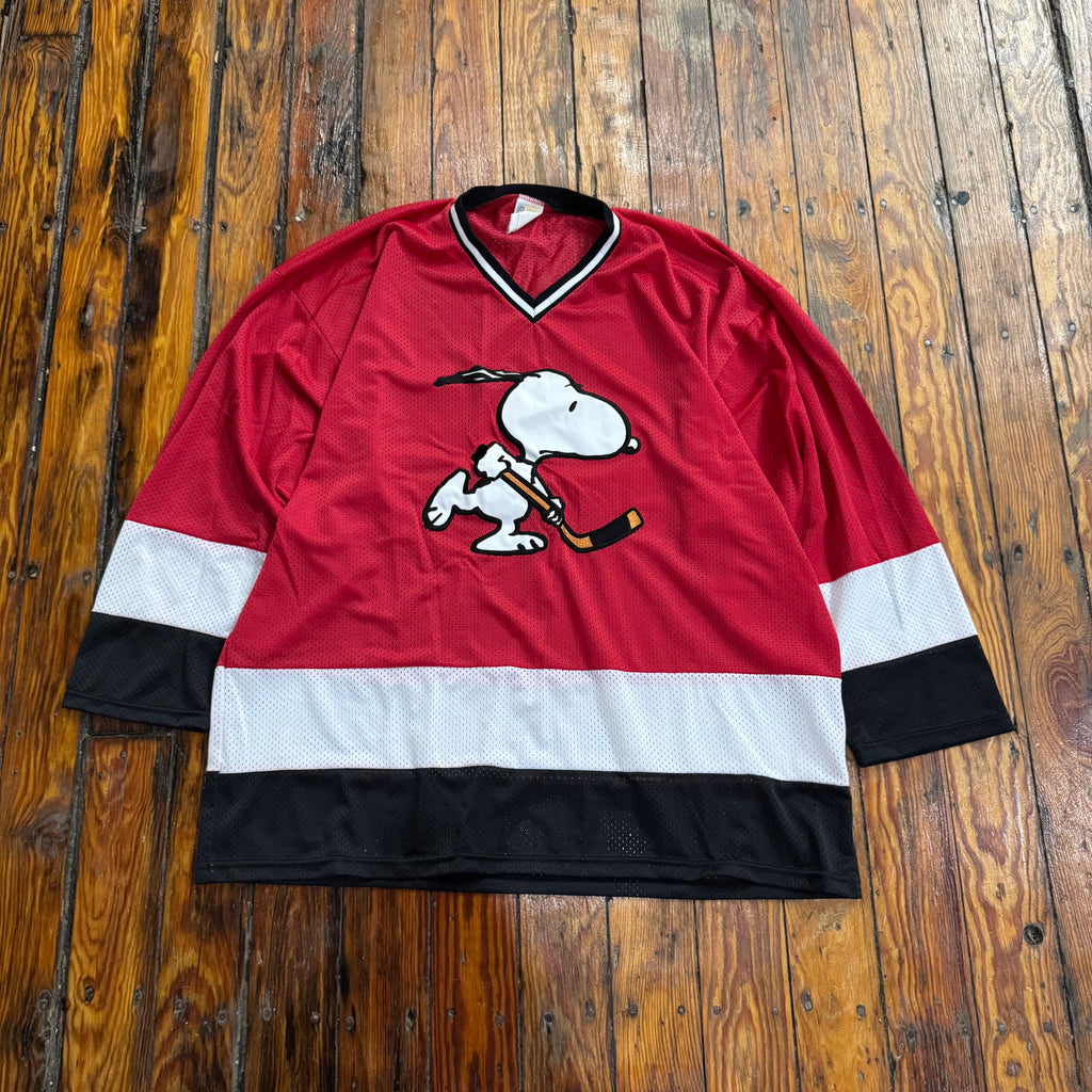 Vintage Snoopy Hockey Jersey Sz L