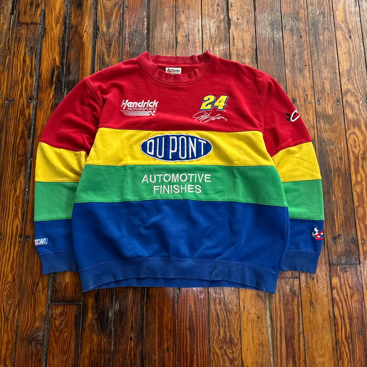 Vintage NASCAR Du Point CrewNeck Sz L
