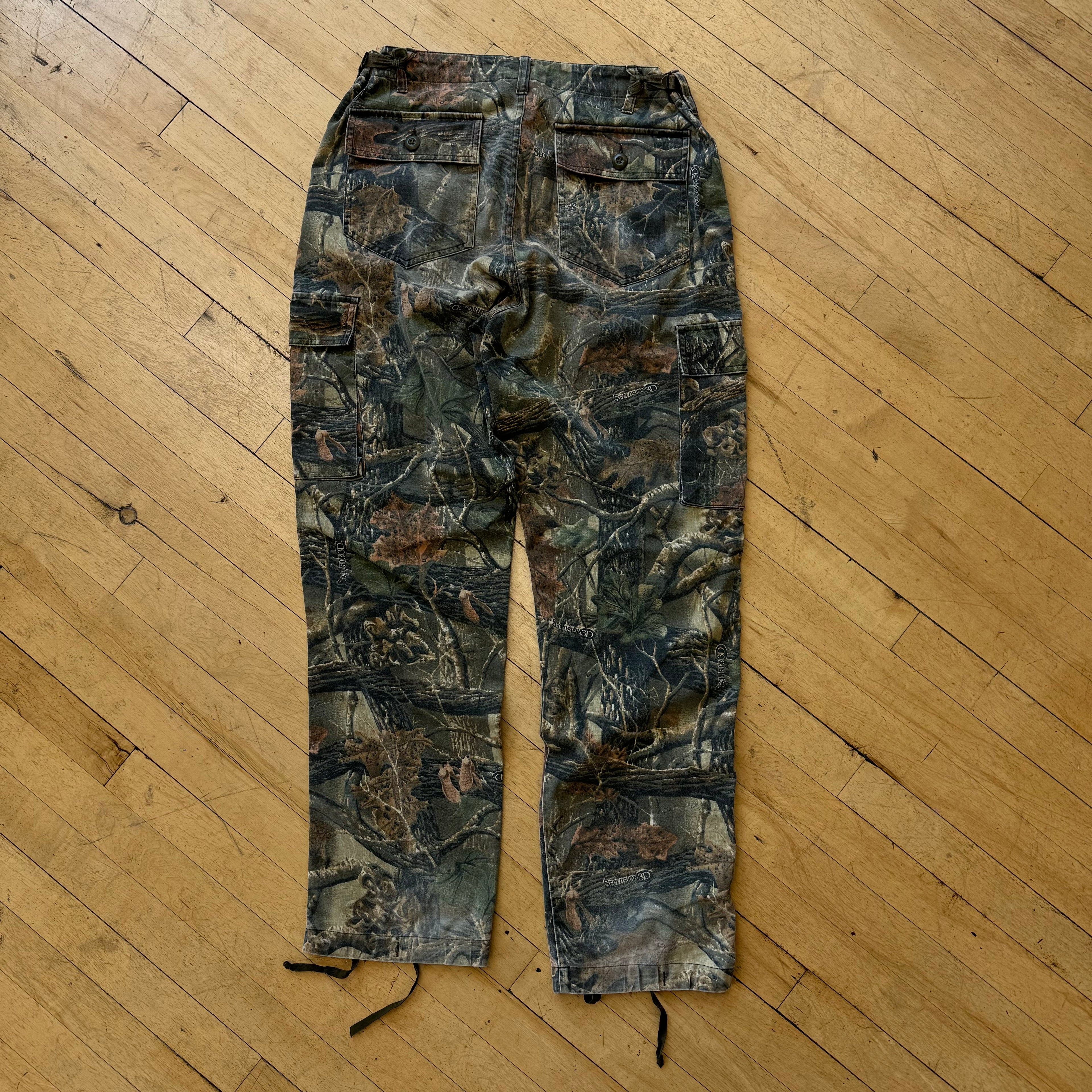 Vintage Cabelas Camo Cargo Pants Sz 34