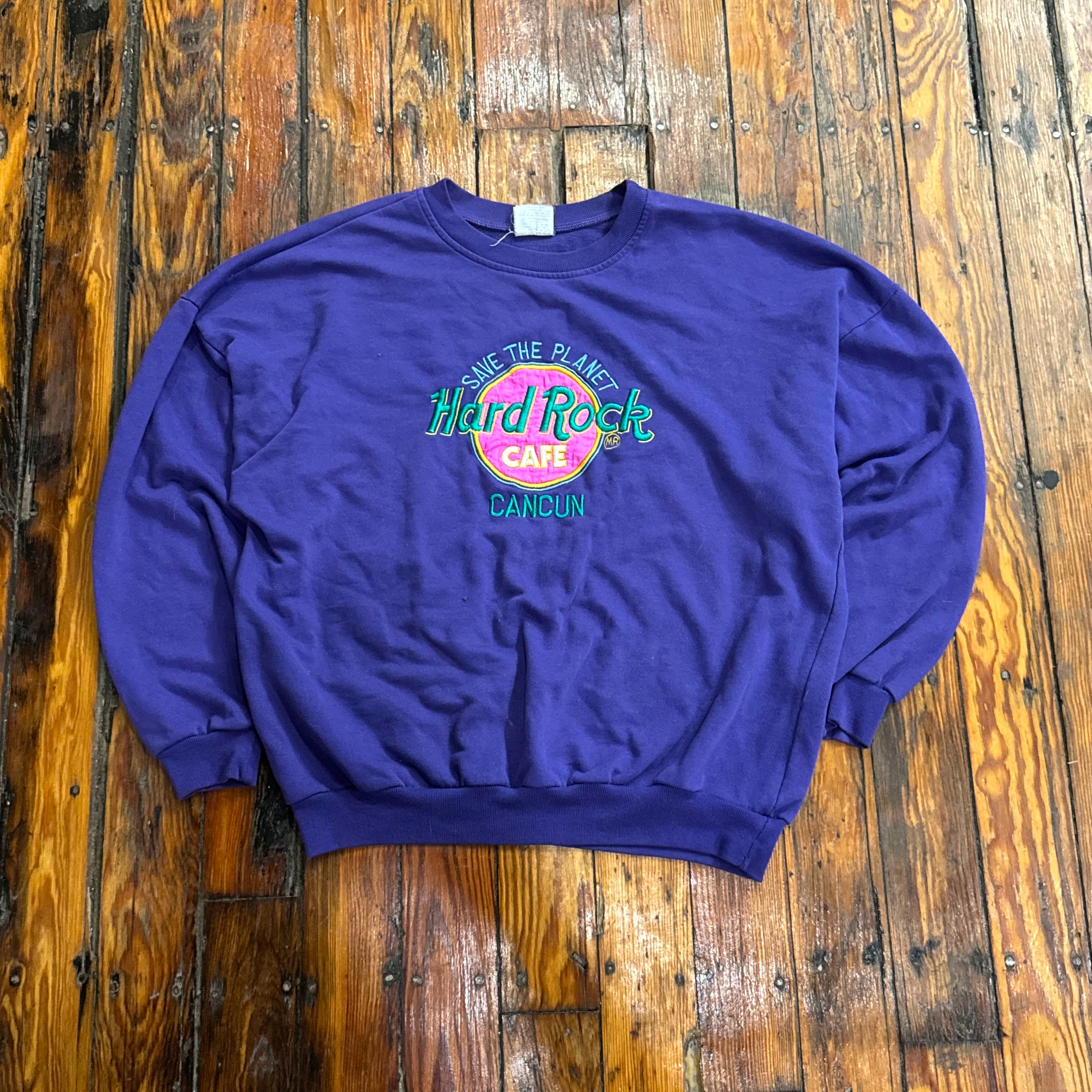 Vintage Hard Rock Cafe Cancun Crewneck Sz XL