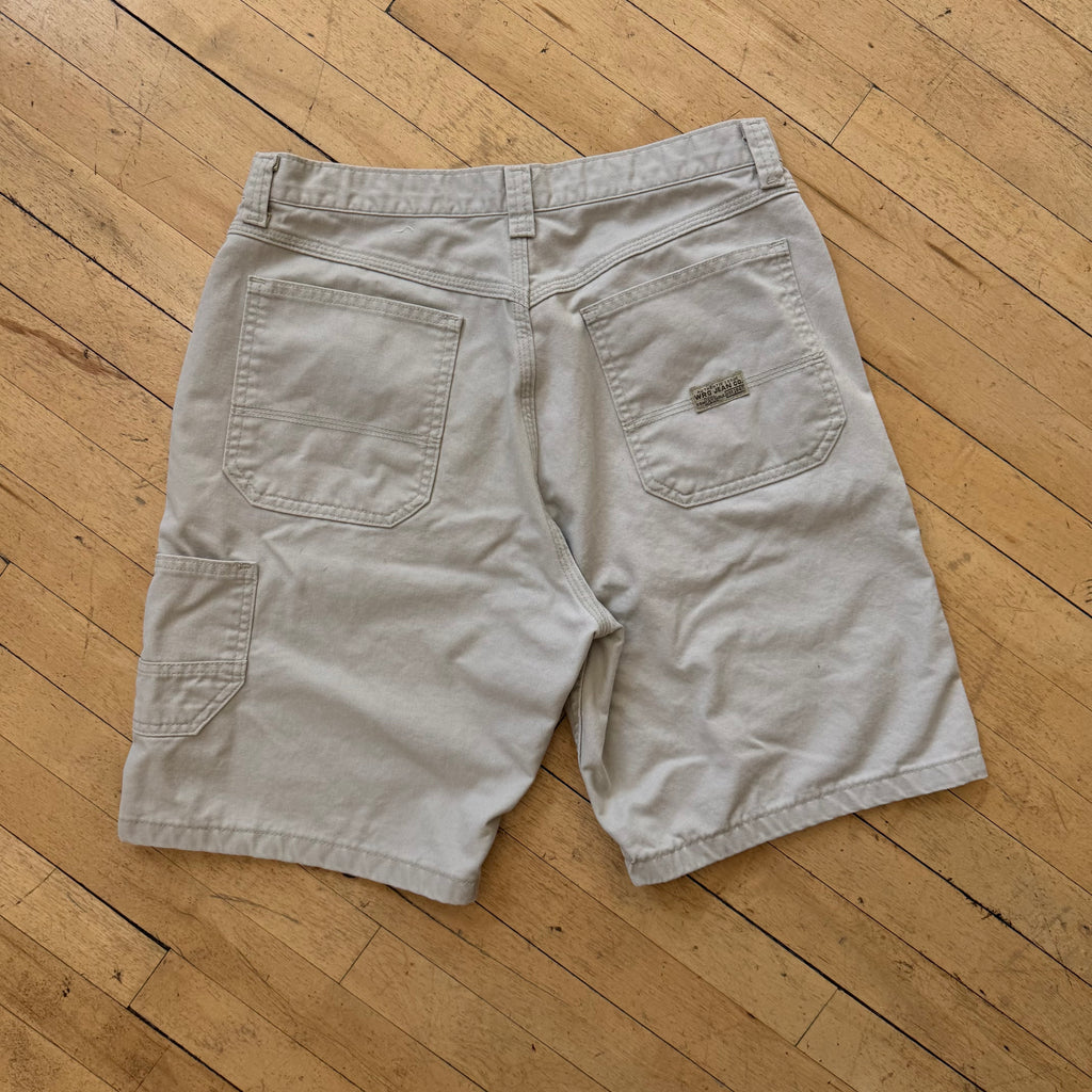 Vintage Wrangler Cream Khaki Shorts Sz 33