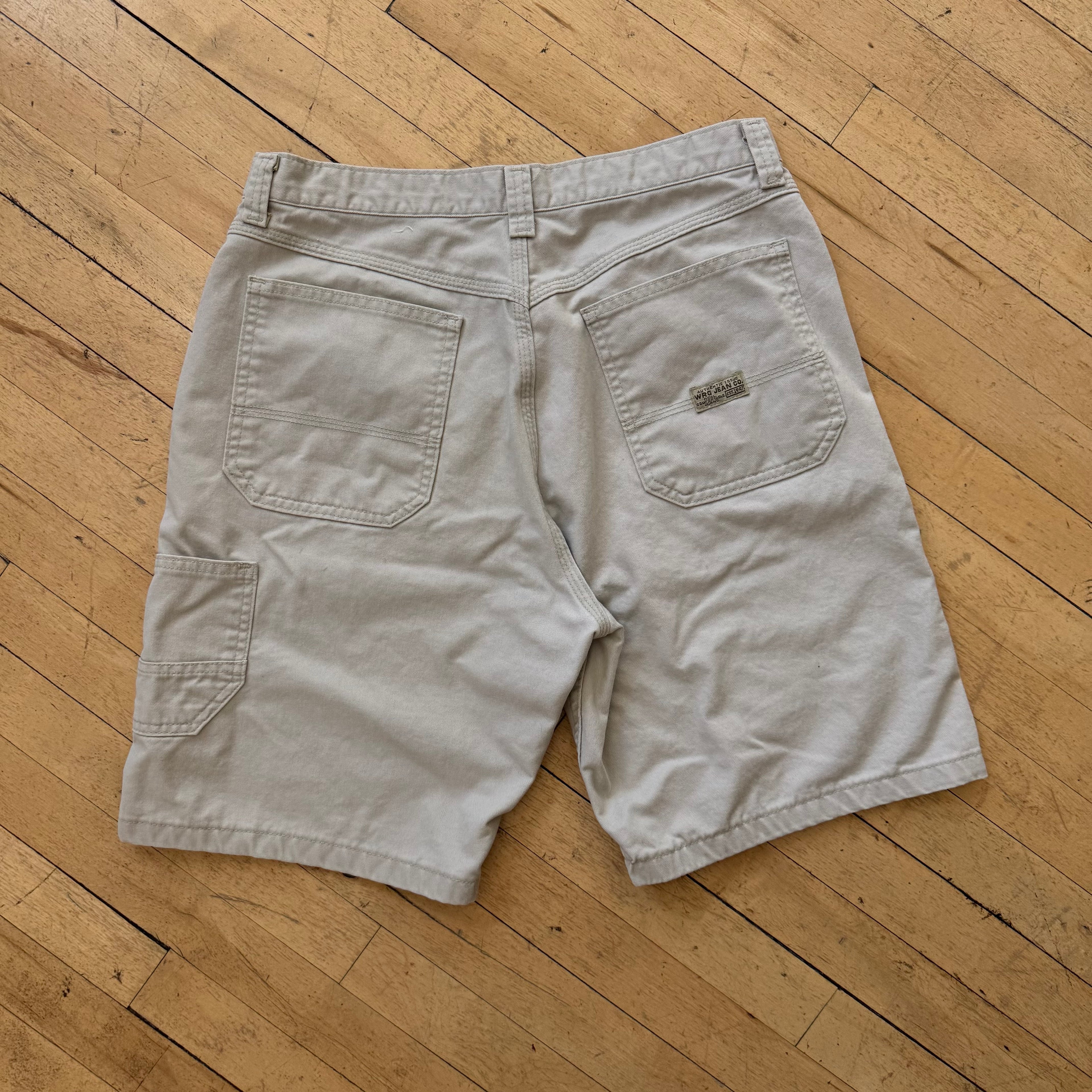 Vintage Wrangler Cream Khaki Shorts Sz 33