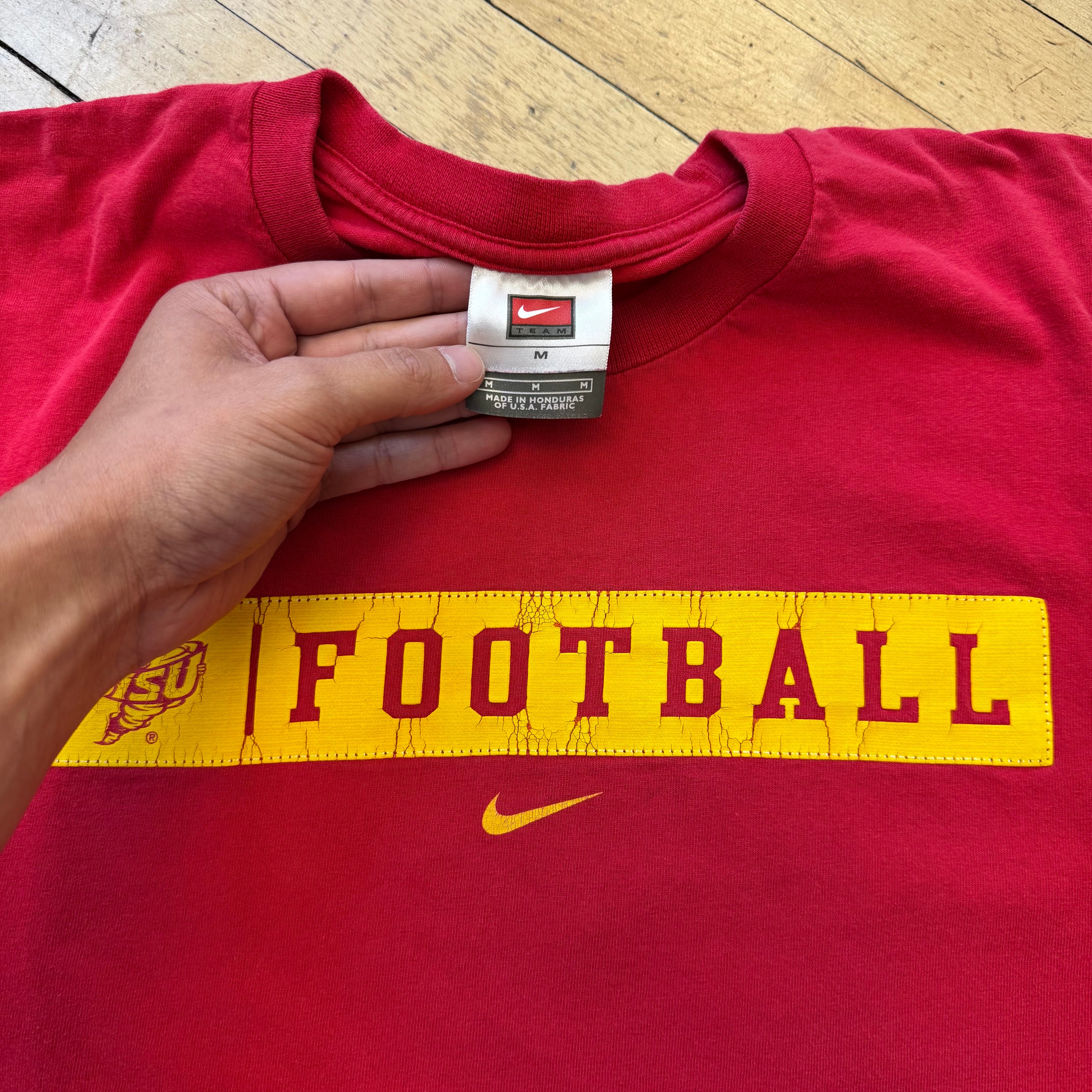Vintage Iowa State Football Nike T-shirt Sz M