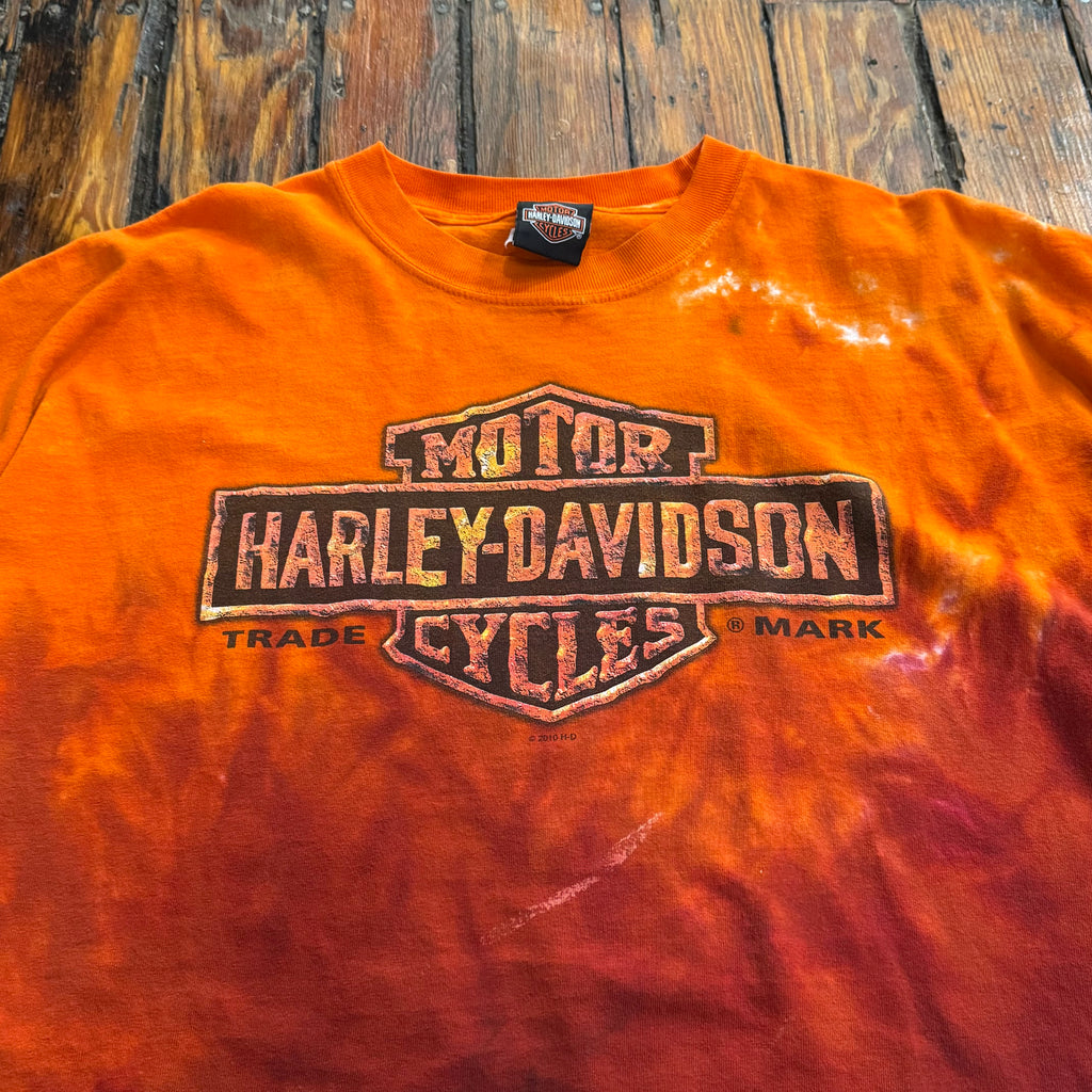 Y2K Harley Davidson Tie Dye Sioux Falls T-shirt Sz XL