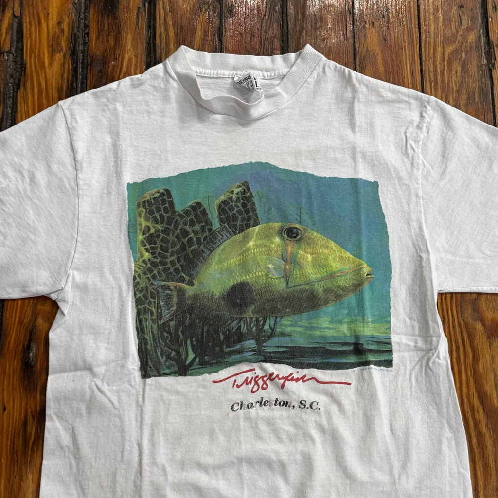 Vintage Charleston South Carolina Fish T-shirt Sz L