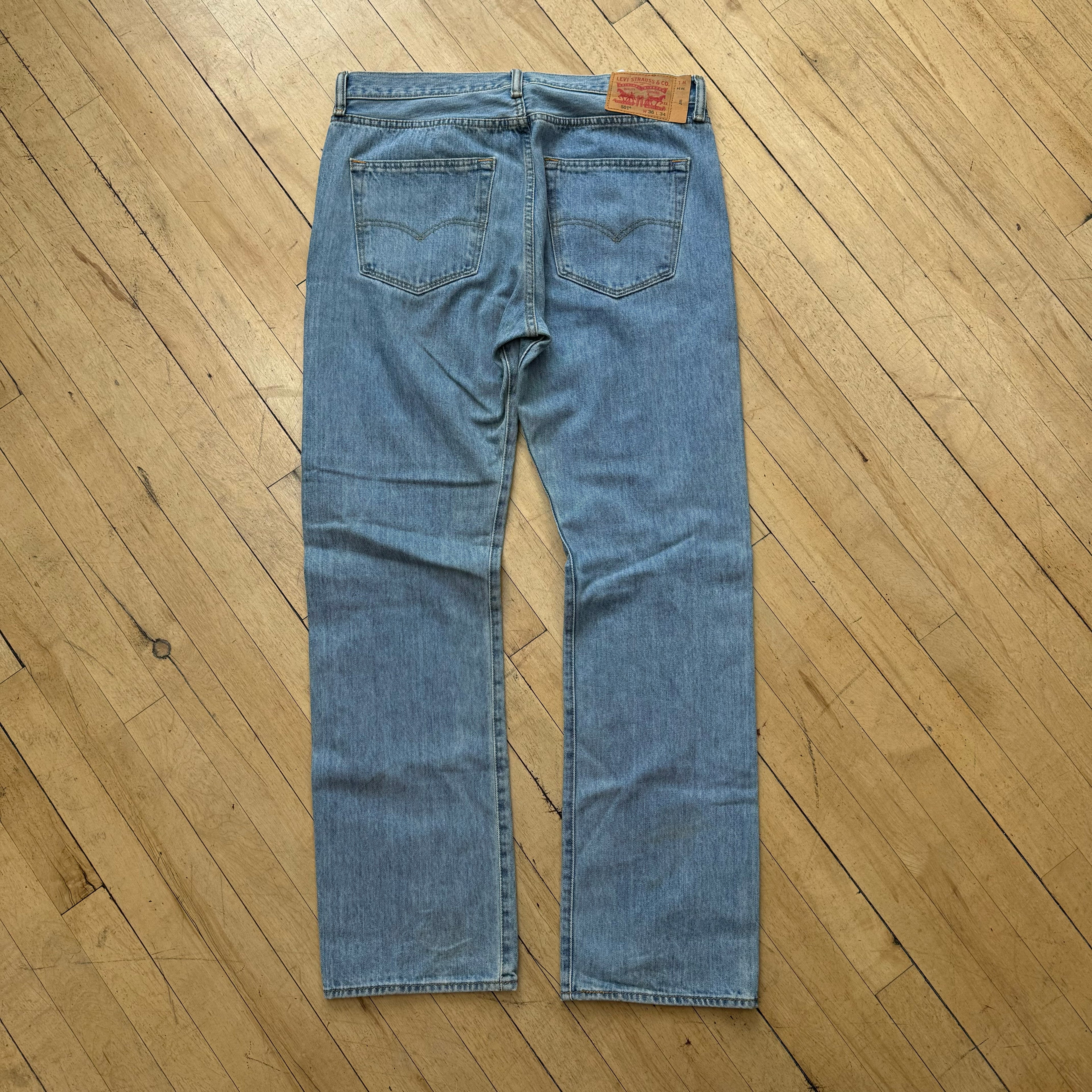 Y2K Levi 501 Denim Jeans Sz 36x34