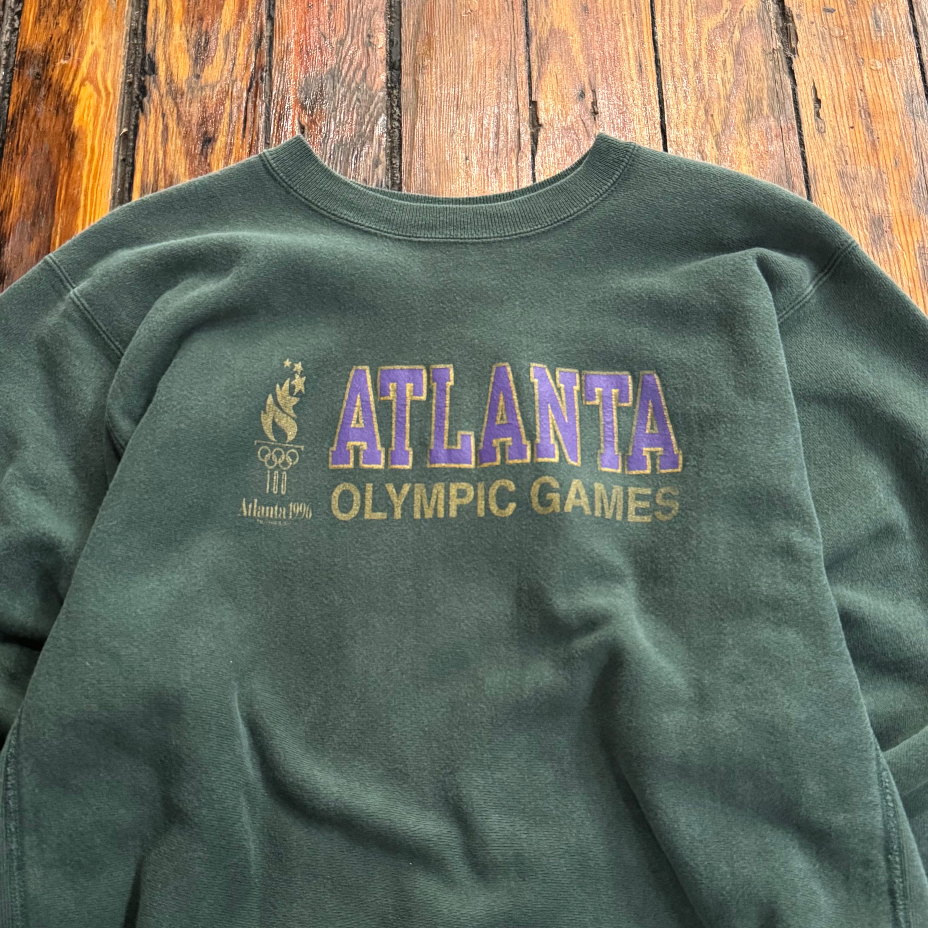 Vintage Atlanta Olympics Champion Weave Crewneck Sz XL