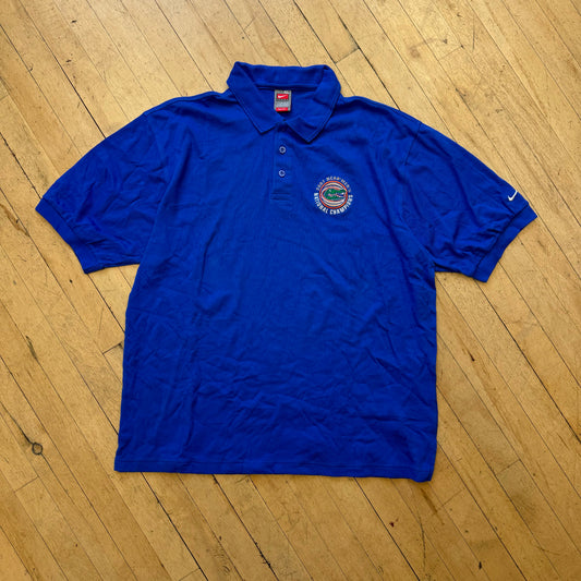 2007 Nike Flordia Gators National Champions Polo T-shirt Sz XL