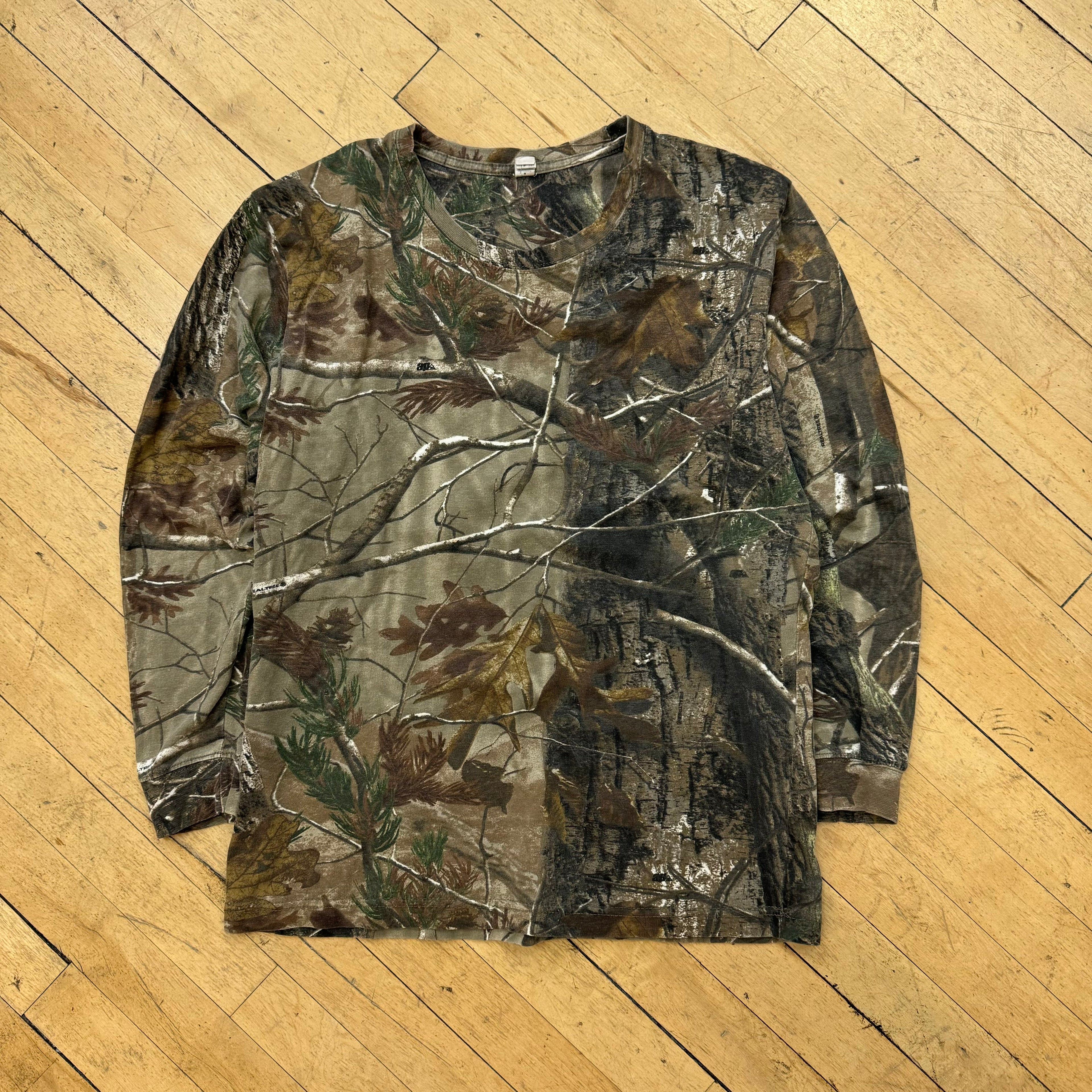 Vintage Camo Long Sleeve T-shirt Sz S
