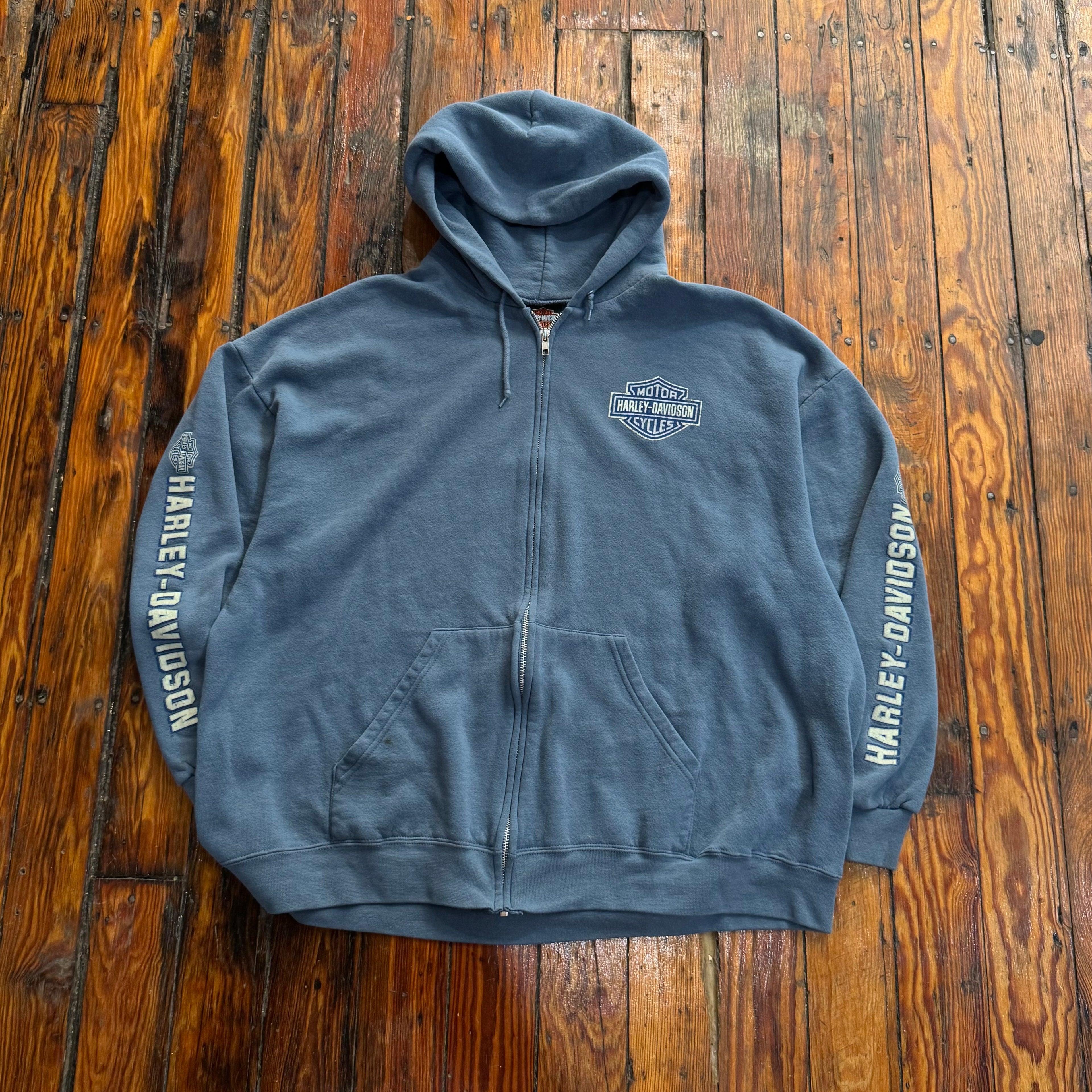 Y2K Harley Davidson Zip-Up Jacket Sz XL