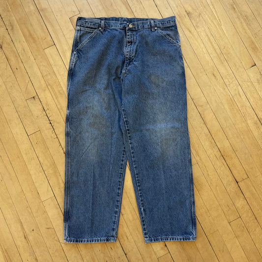 90s Wrangler Cargo Denim Jeans Sz 38x30