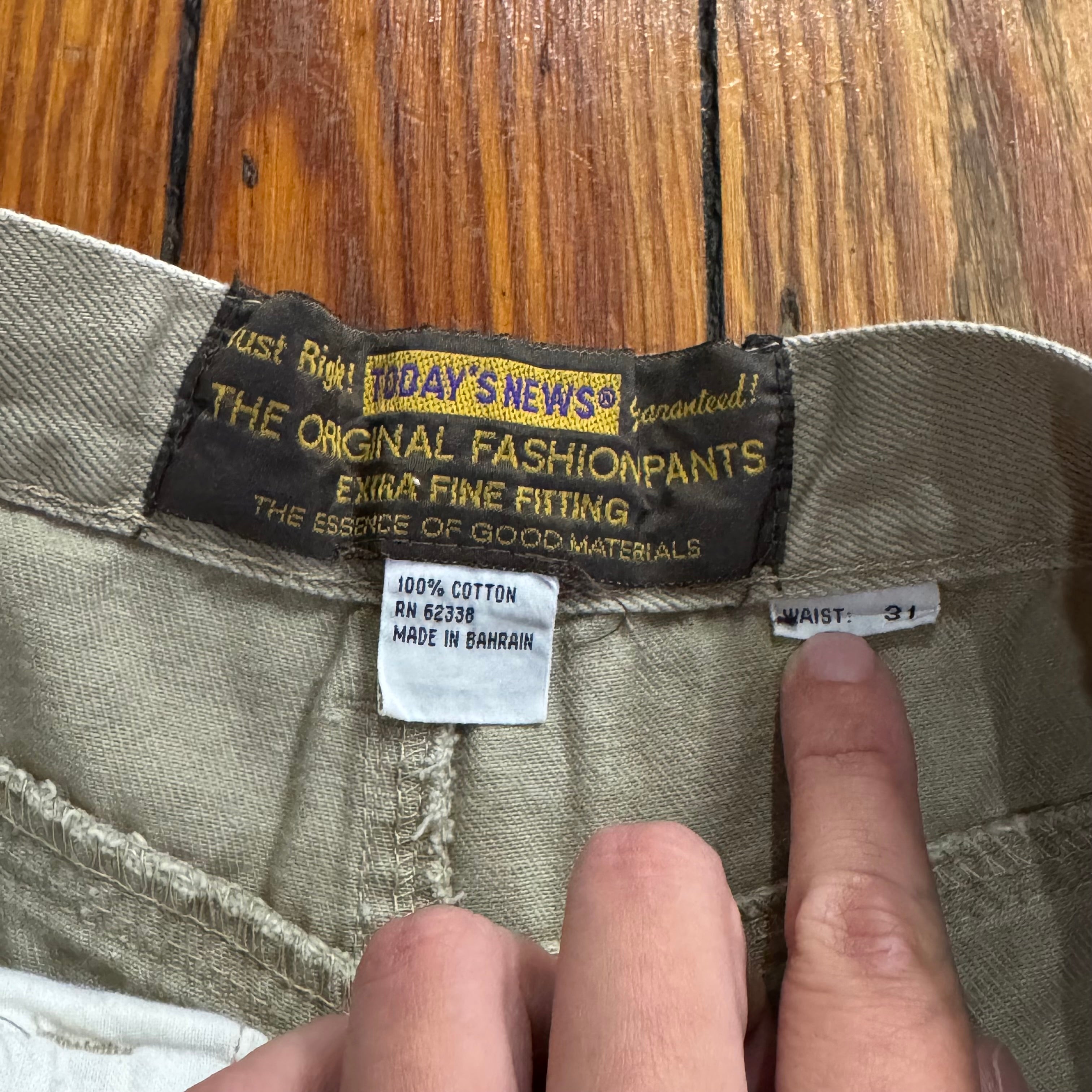 Vintage Todays News Denim Jeans Sz 31