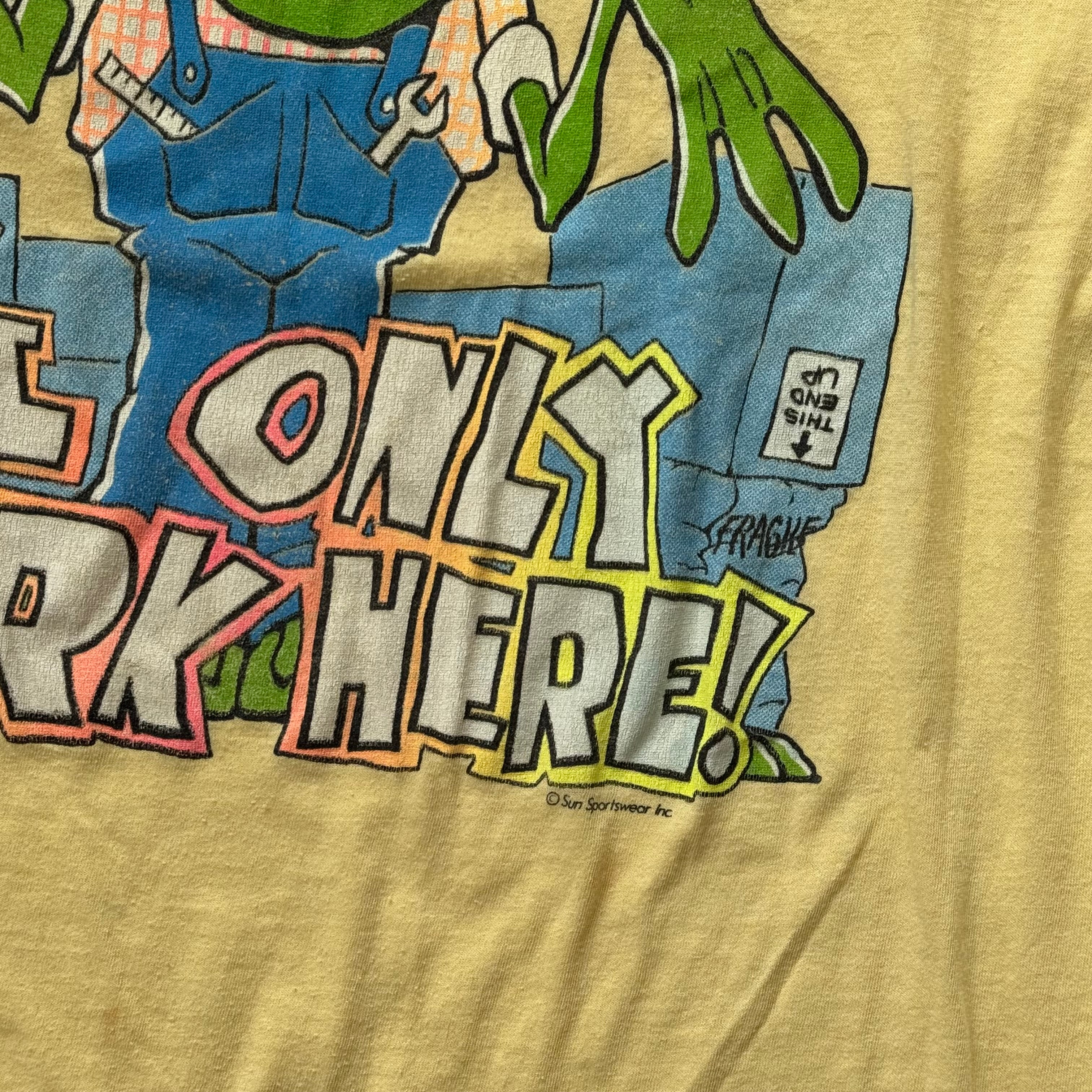 Vintage Don’t Ask Me I only work Hear T-shirt Sz L
