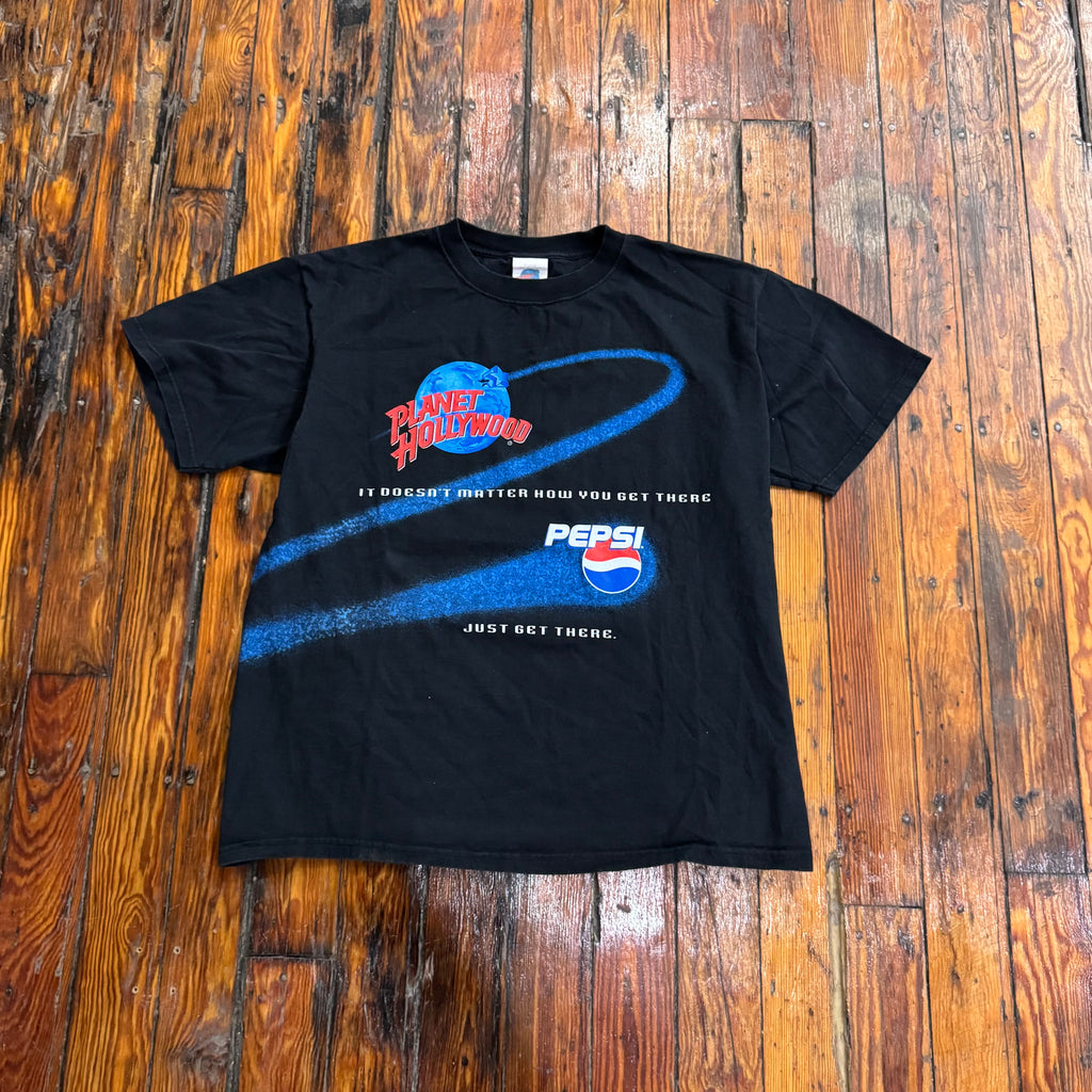 Vintage Pepsi Planet Hollywood T-shirt Sz XL