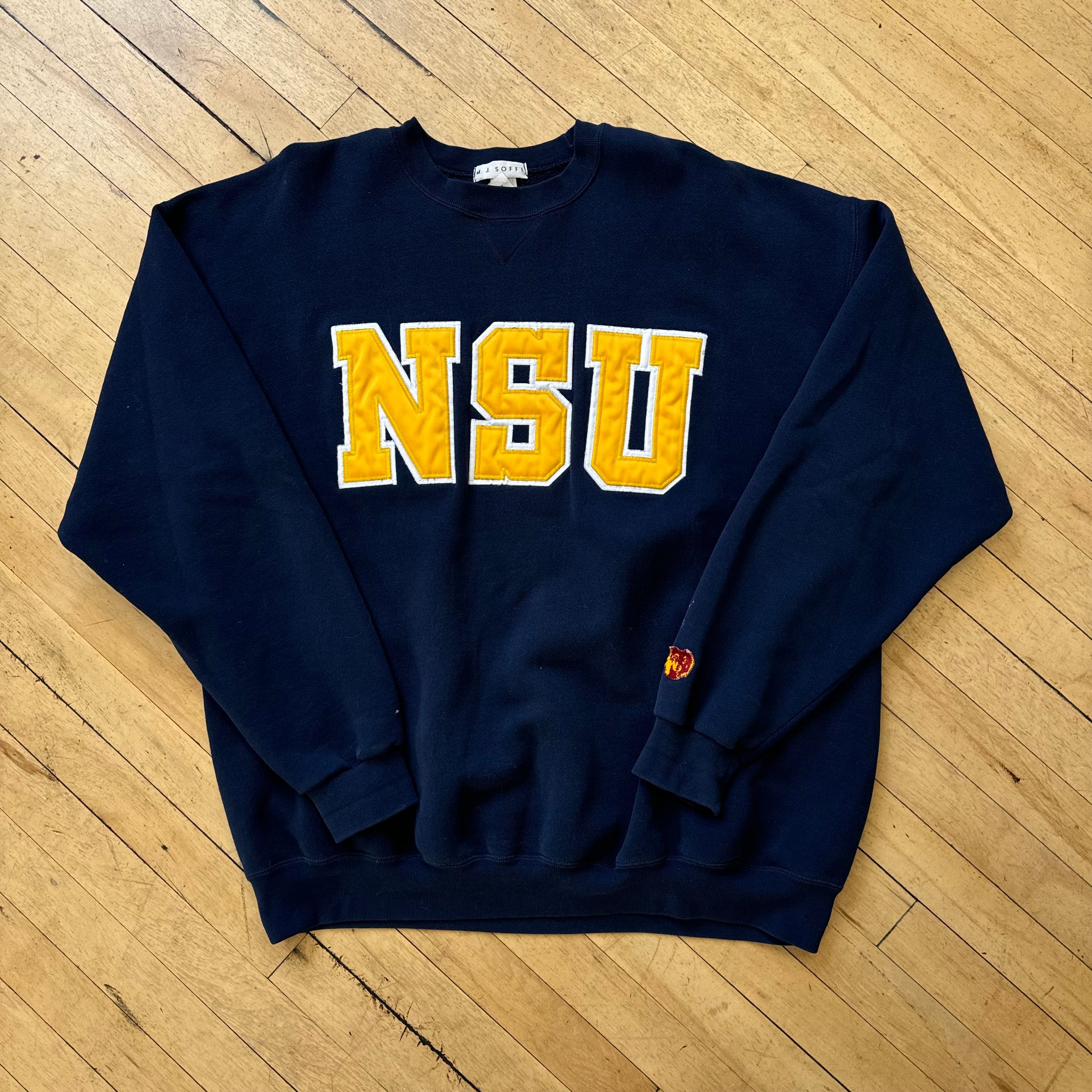Y2K NSU SpellOut CrewNeck Sz XXL