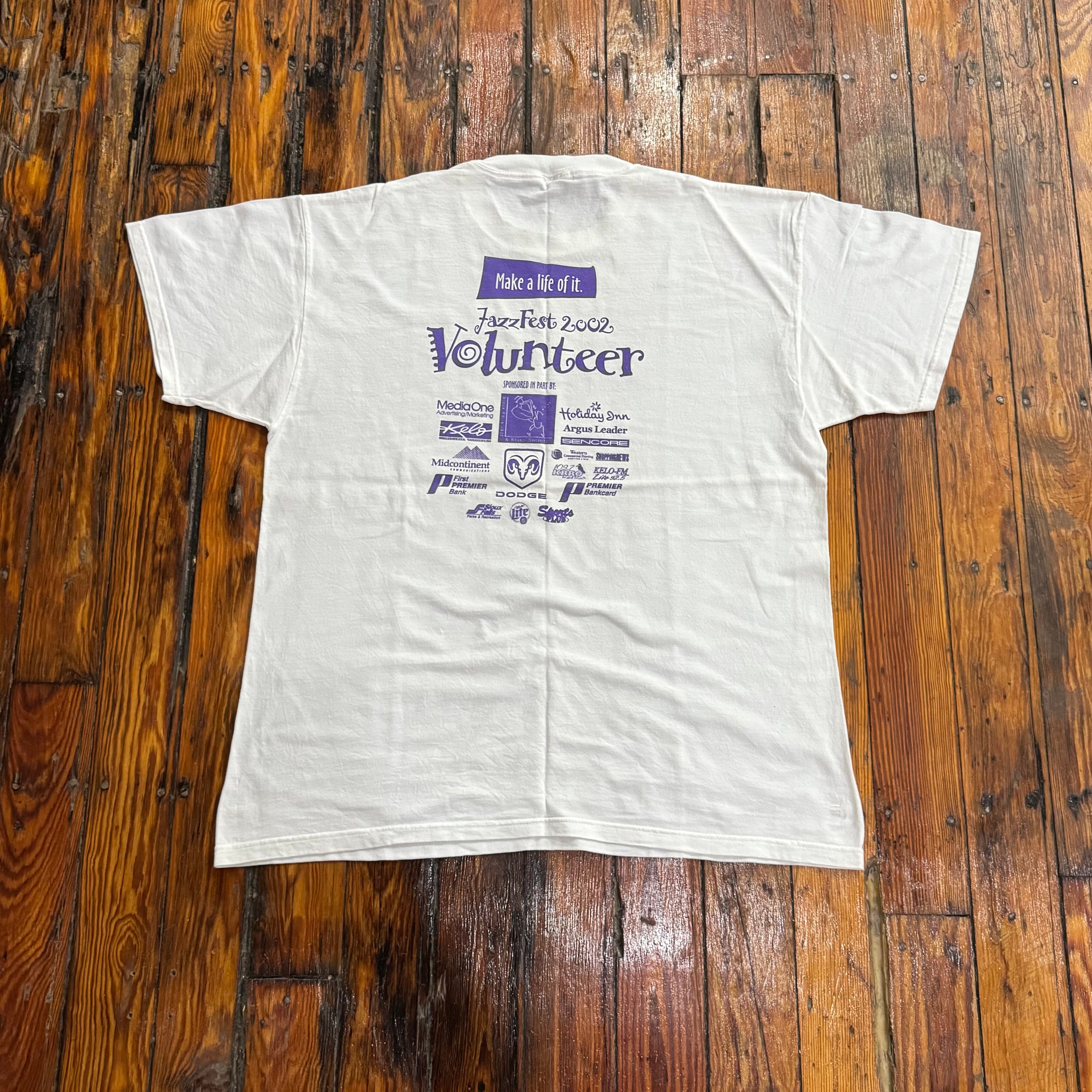 Jazz Fest Music is Art Sioux Falls 2002 T-shirt Sz XL