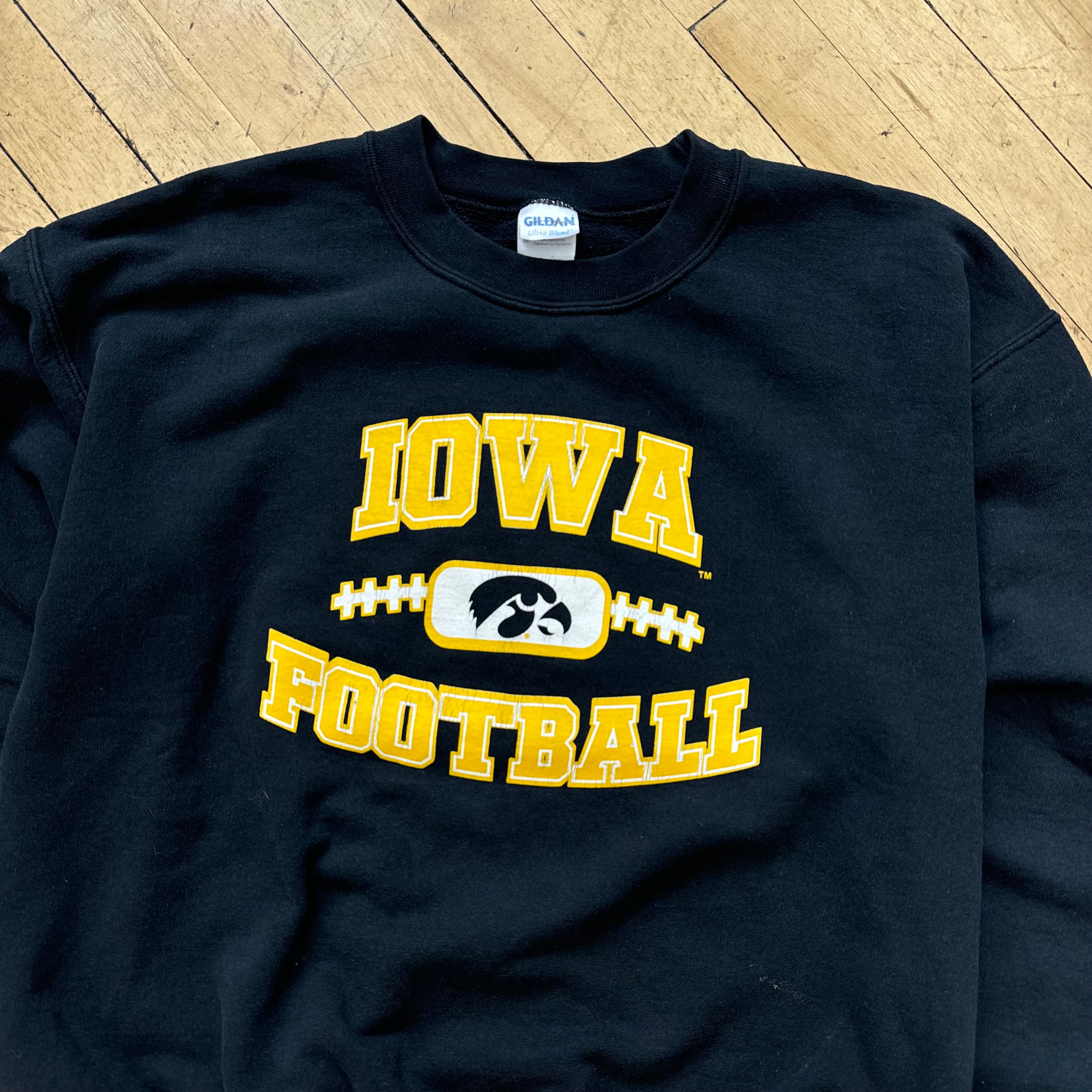 Vintage Iowa Hawkeyes Football CrewNeck Sz L