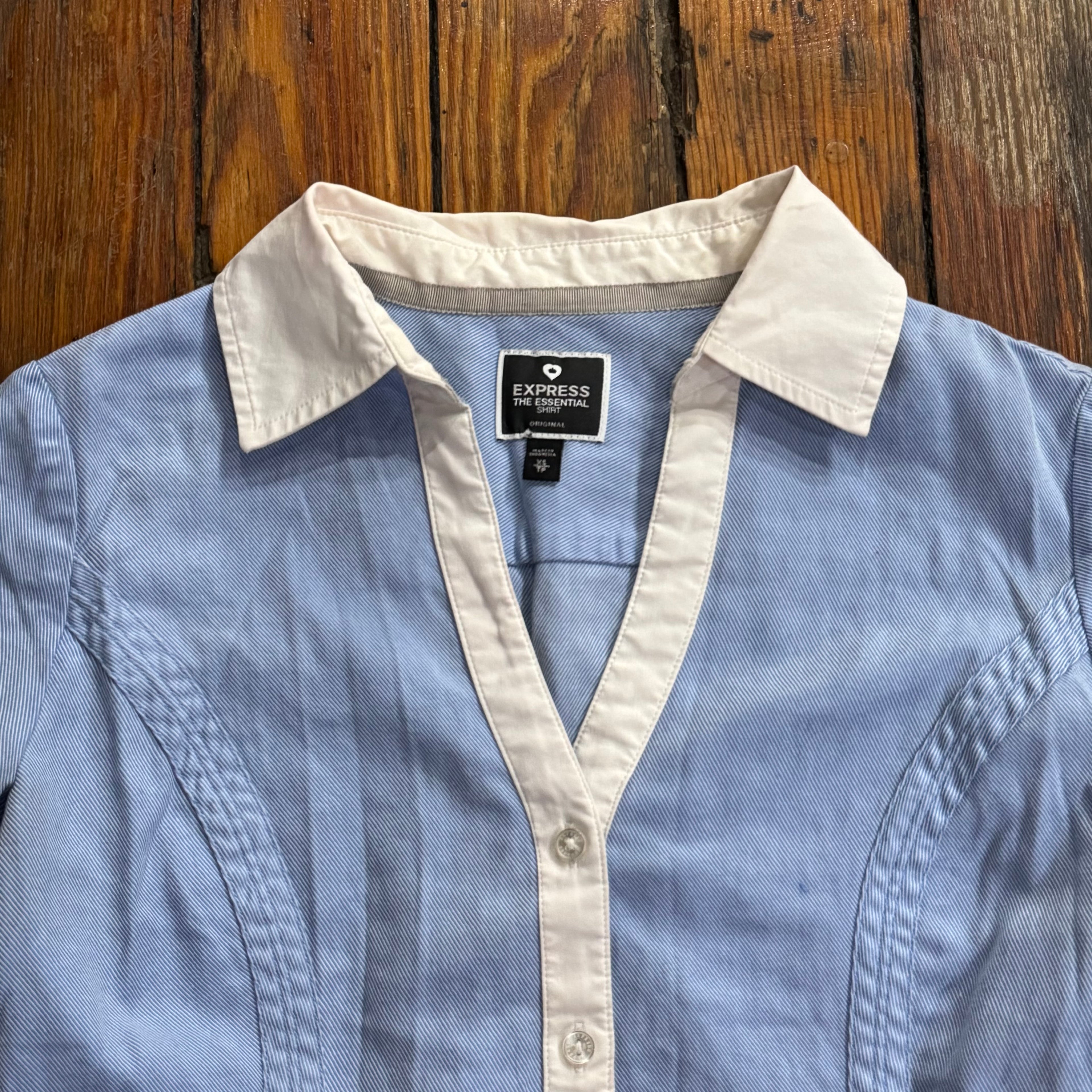 Y2K Express Button Up Shirt Sz S