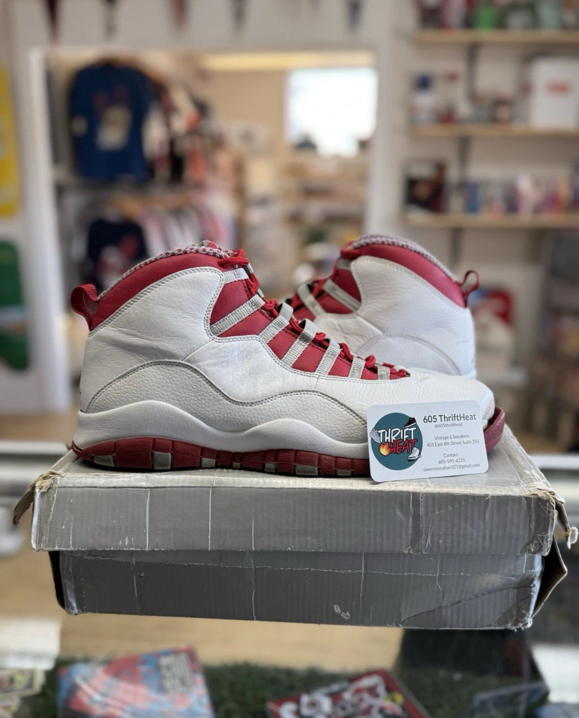 Jordan 10 Red Steel Sz 12