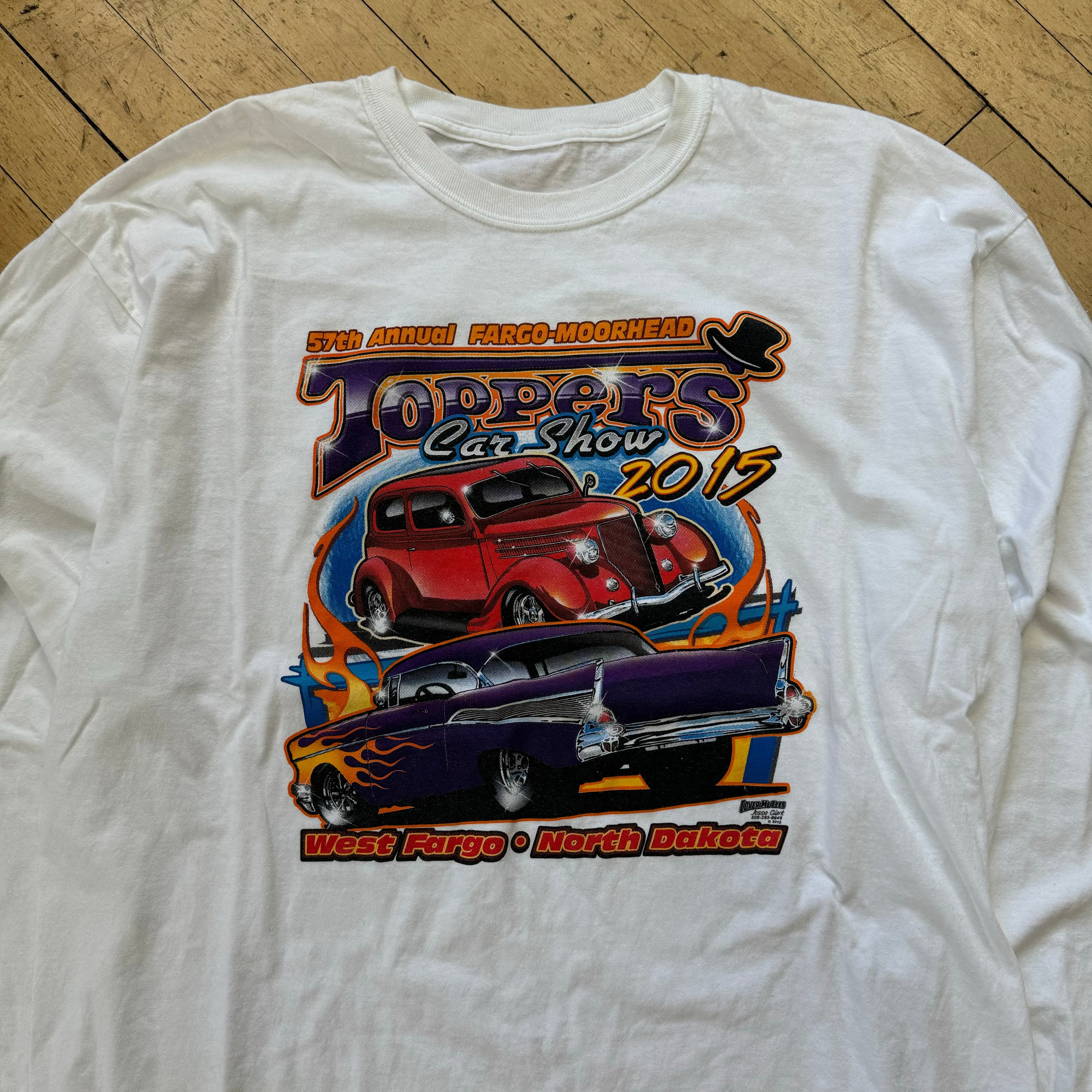 Fargo Morehead Toppers Car show T-shirt Sz XL