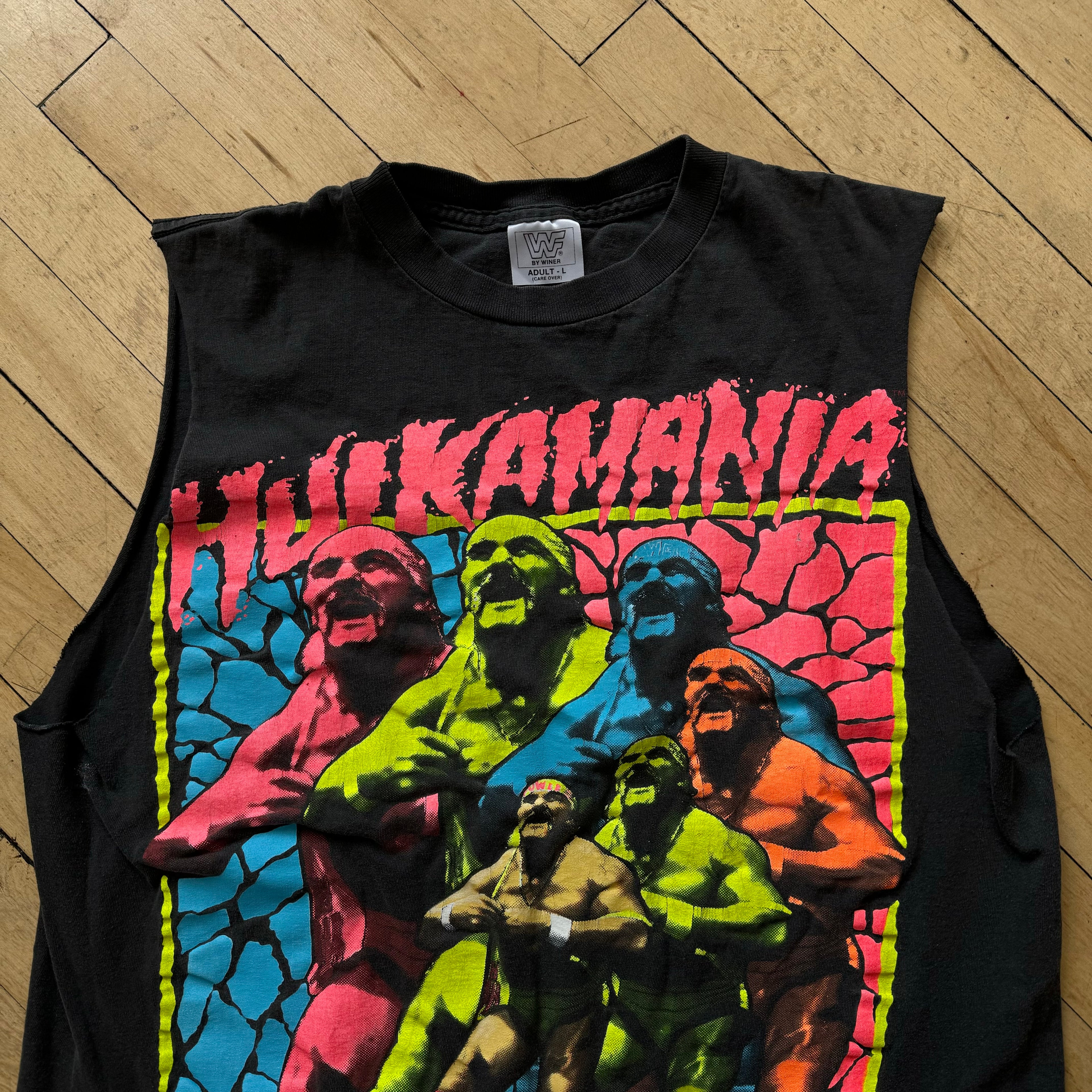 Vintage Hulkmania Cut-Off T-shirt Sz L