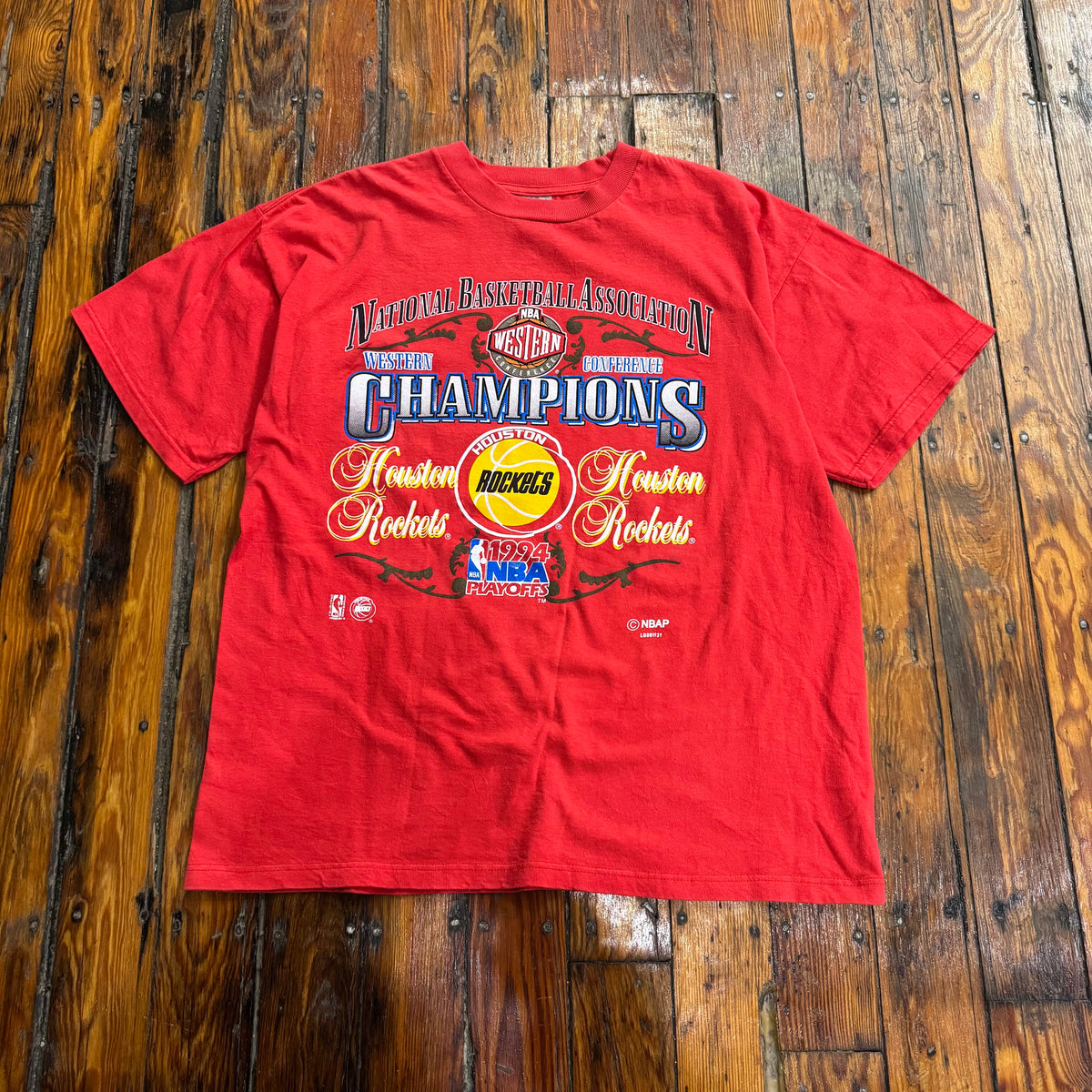 Vintage Houston Rockets Western Conference T-shirt Sz XL