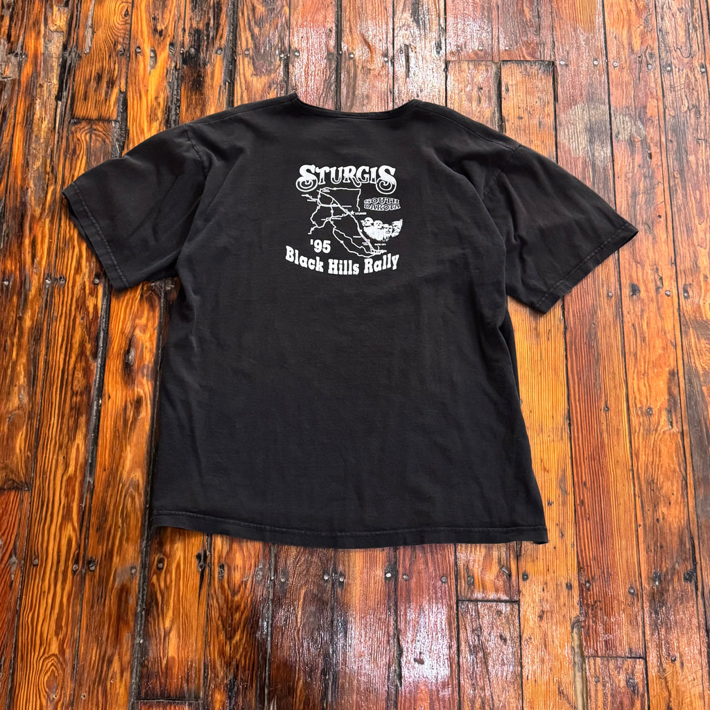 Vintage Glitter Sturgis Harley Davidson T-shirt Sz XL