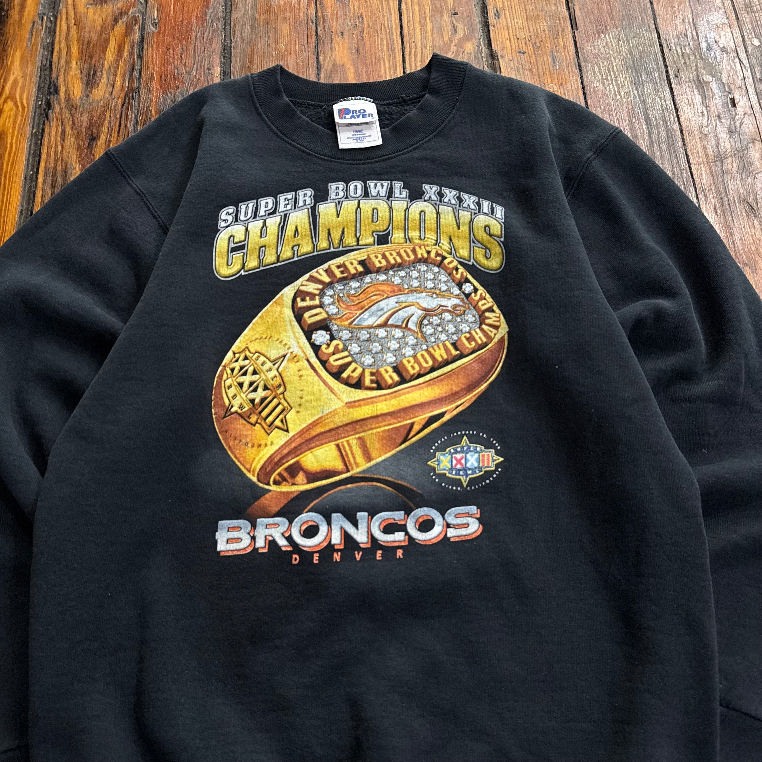 Vintage Denver Broncos Super Bowl Champions CrewNeck Sz M
