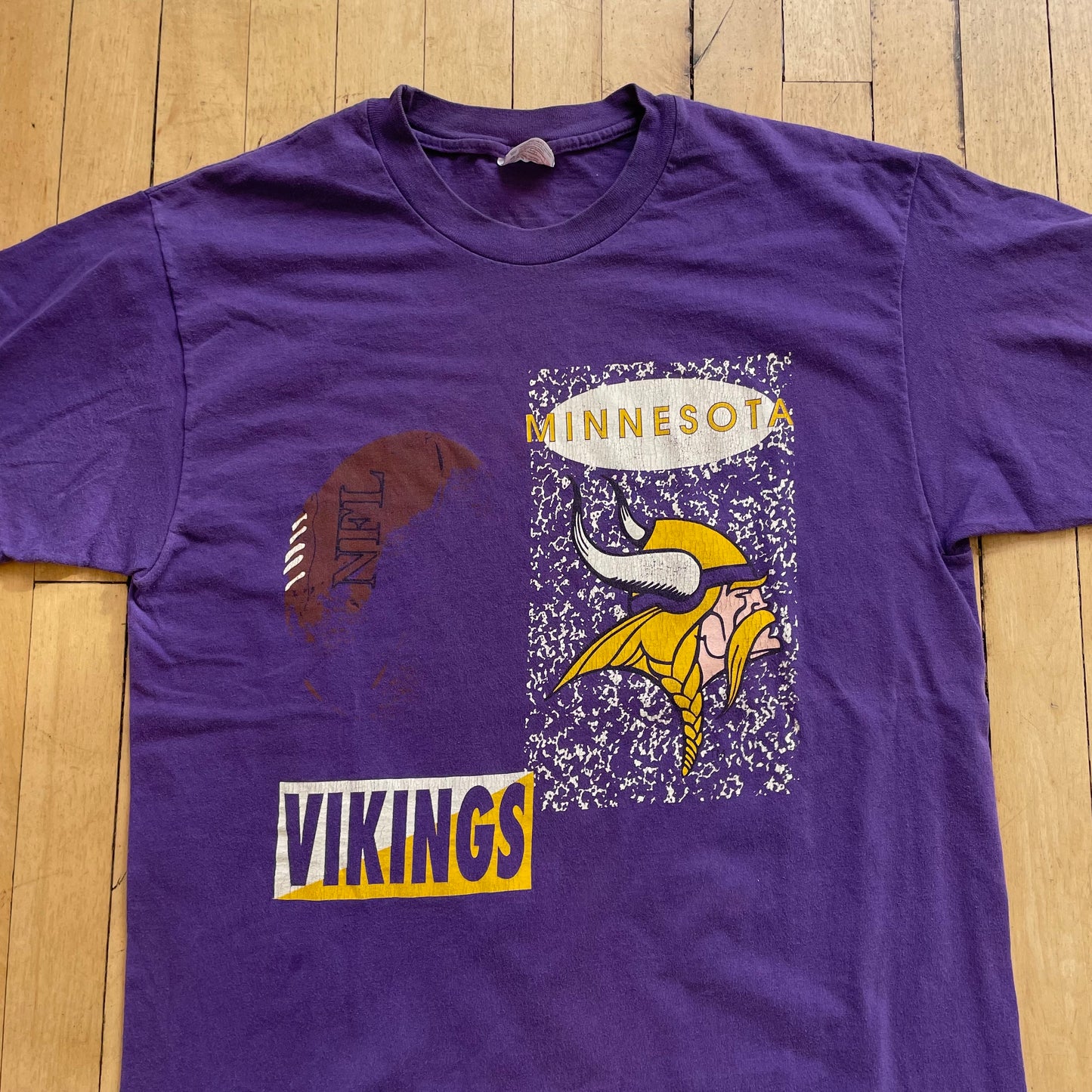 90s Minnesota Vikings Graphic T-shirt Sz M