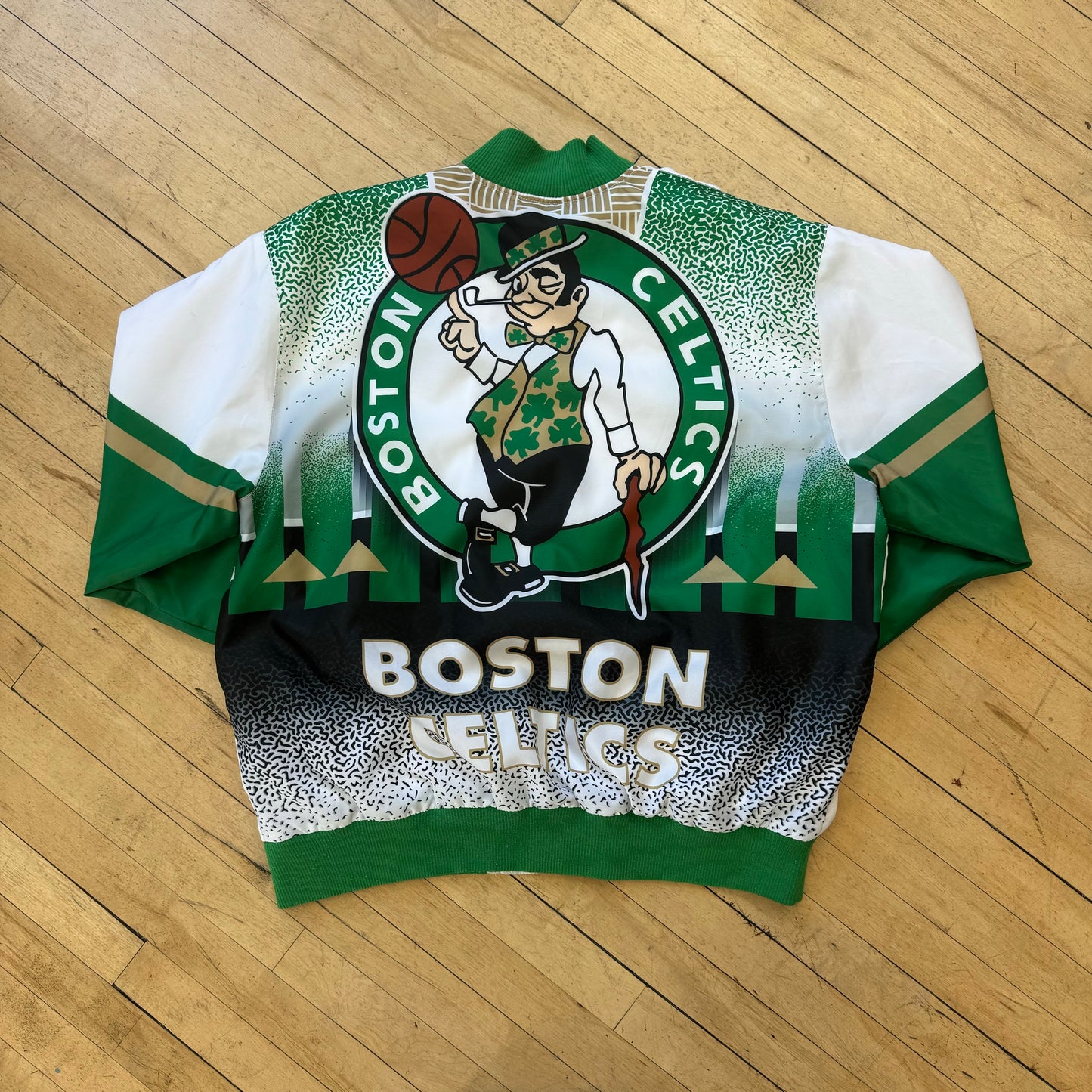 Y2K Boston Celtics Bomber Jacket Sz XXL