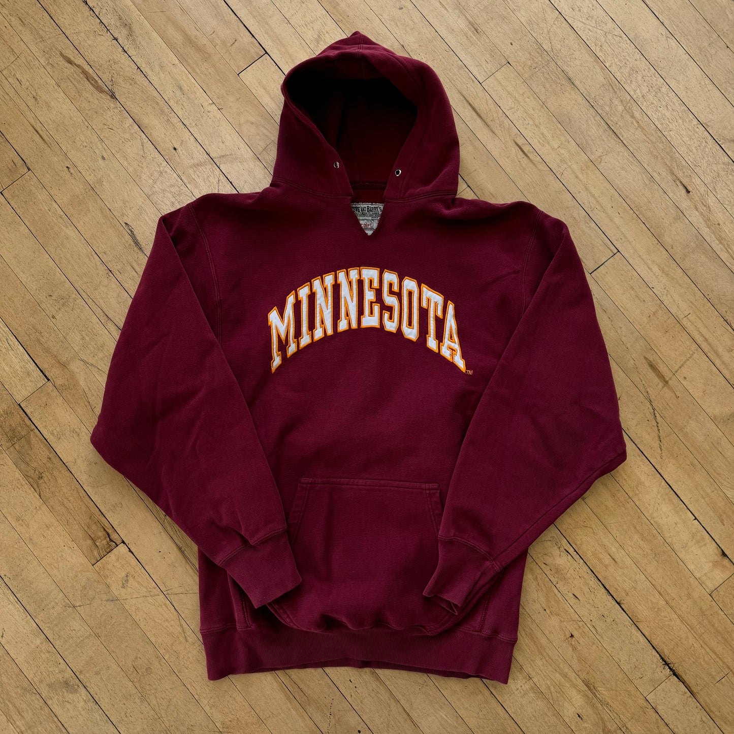 Vintage Minnesota Gophers SpellOut Hoodie Sz L